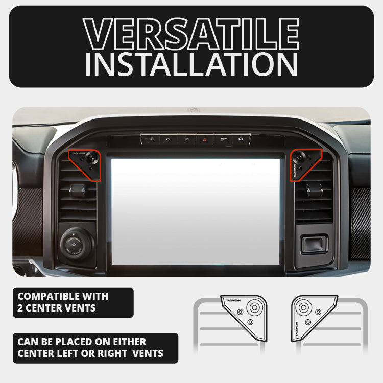 2021-2026 Ford F-150/Raptor & 2023-2026 Ford Super Duty LINK™ Vent Mount Bracket With MagSafe Charging Phone Holder | Choose Your Arm Length