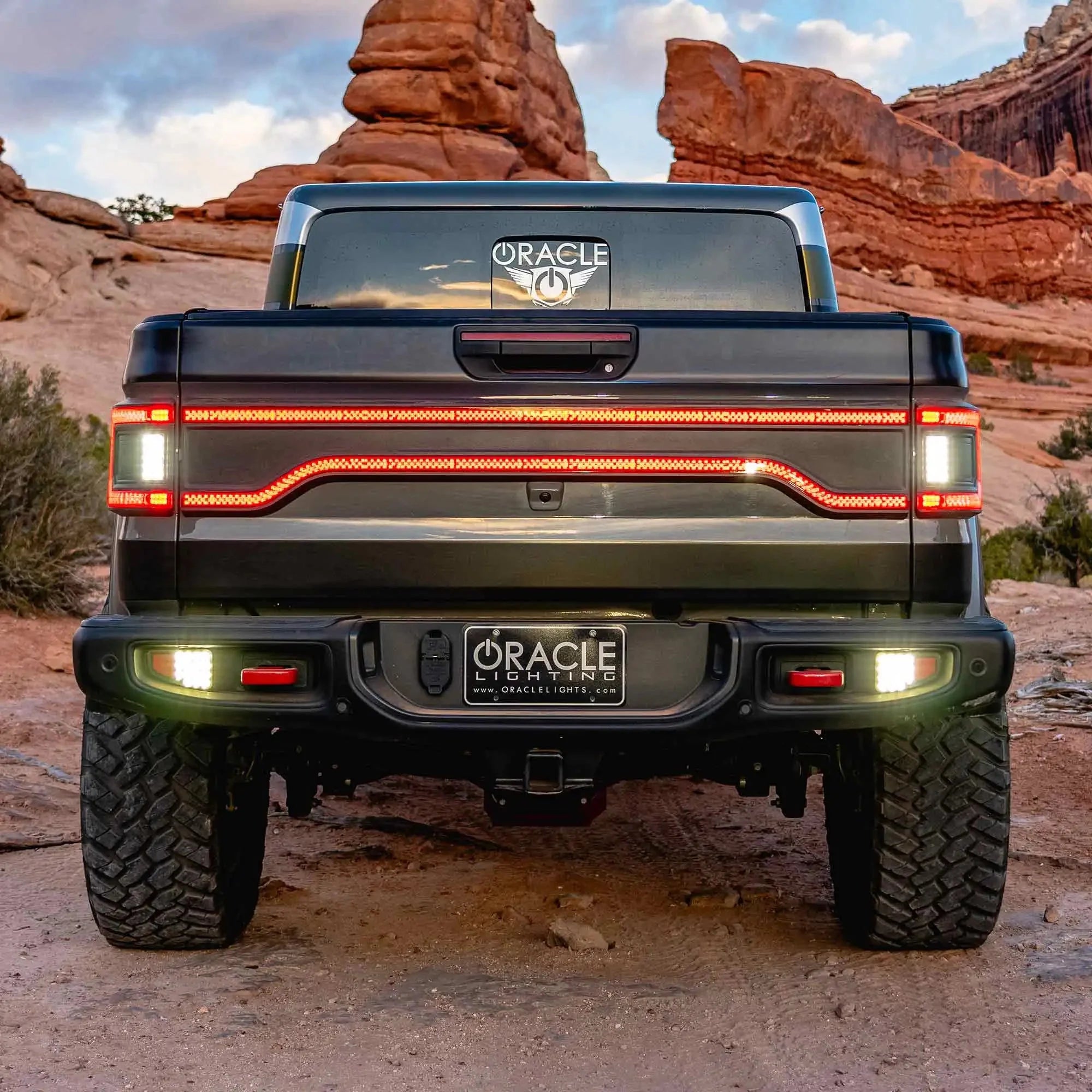 Racetrack LED Tailgate Panel Light For 2020-2025 Jeep Gladiator JT