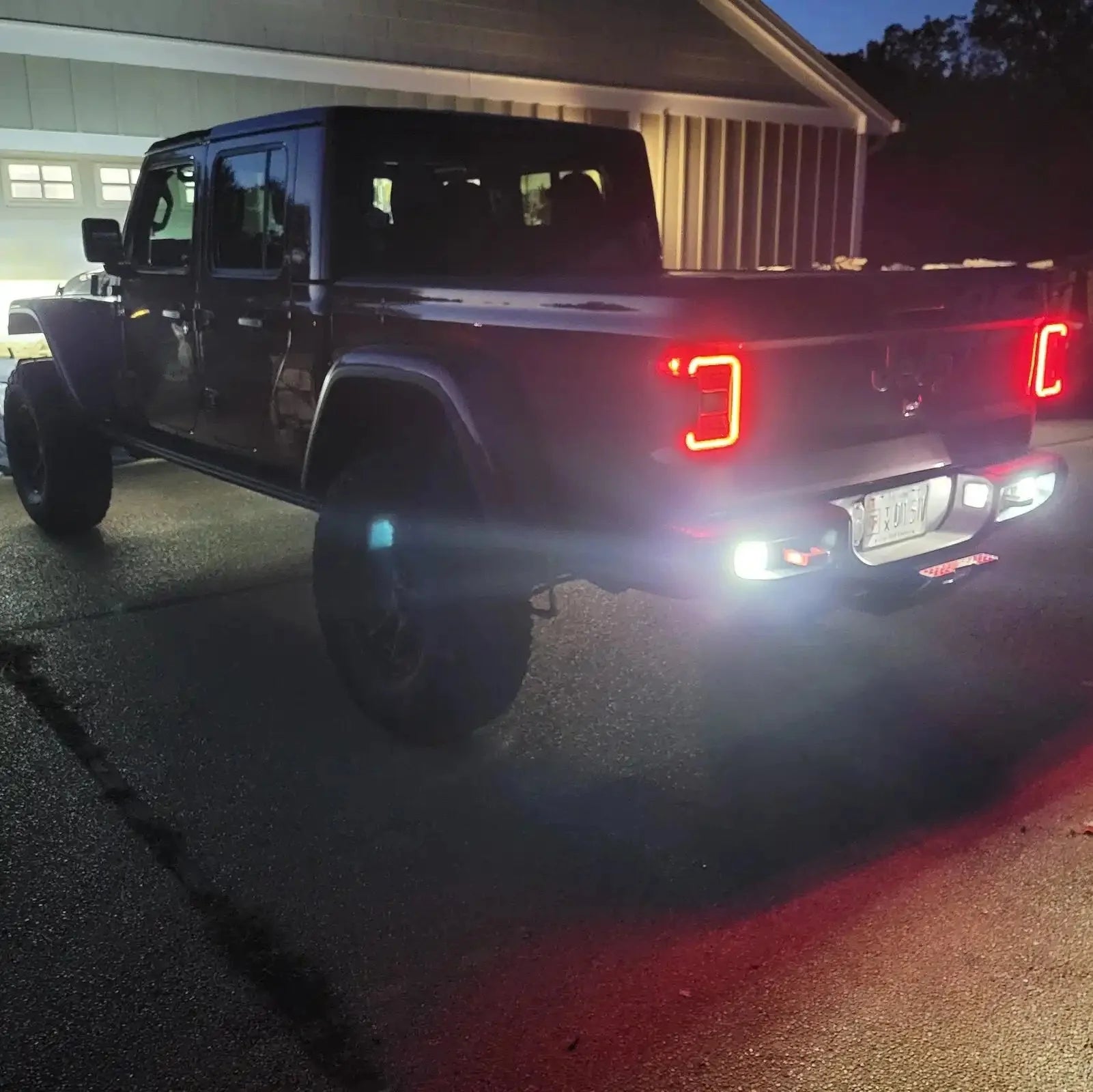 Rear Bumper LED Reverse Lights For 2020-2025 Jeep Gladiator JT | 1,500 Lumens