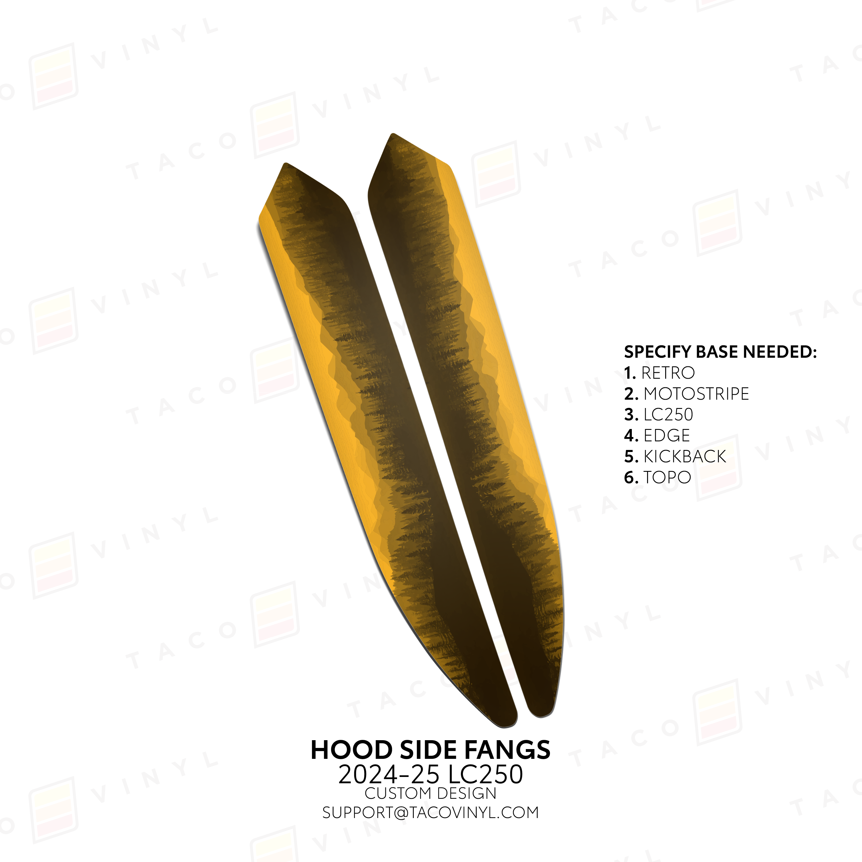 2024+ Hood Side Fangs For Land Cruiser 250