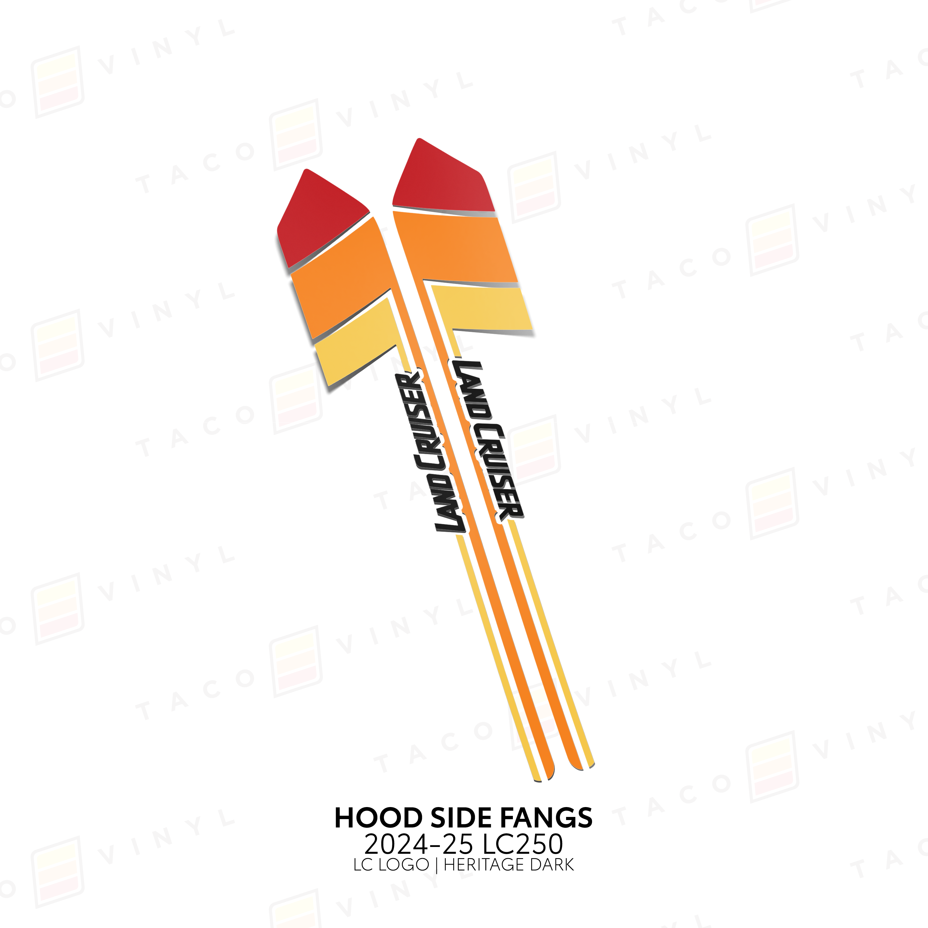 2024+ Hood Side Fangs For Land Cruiser 250