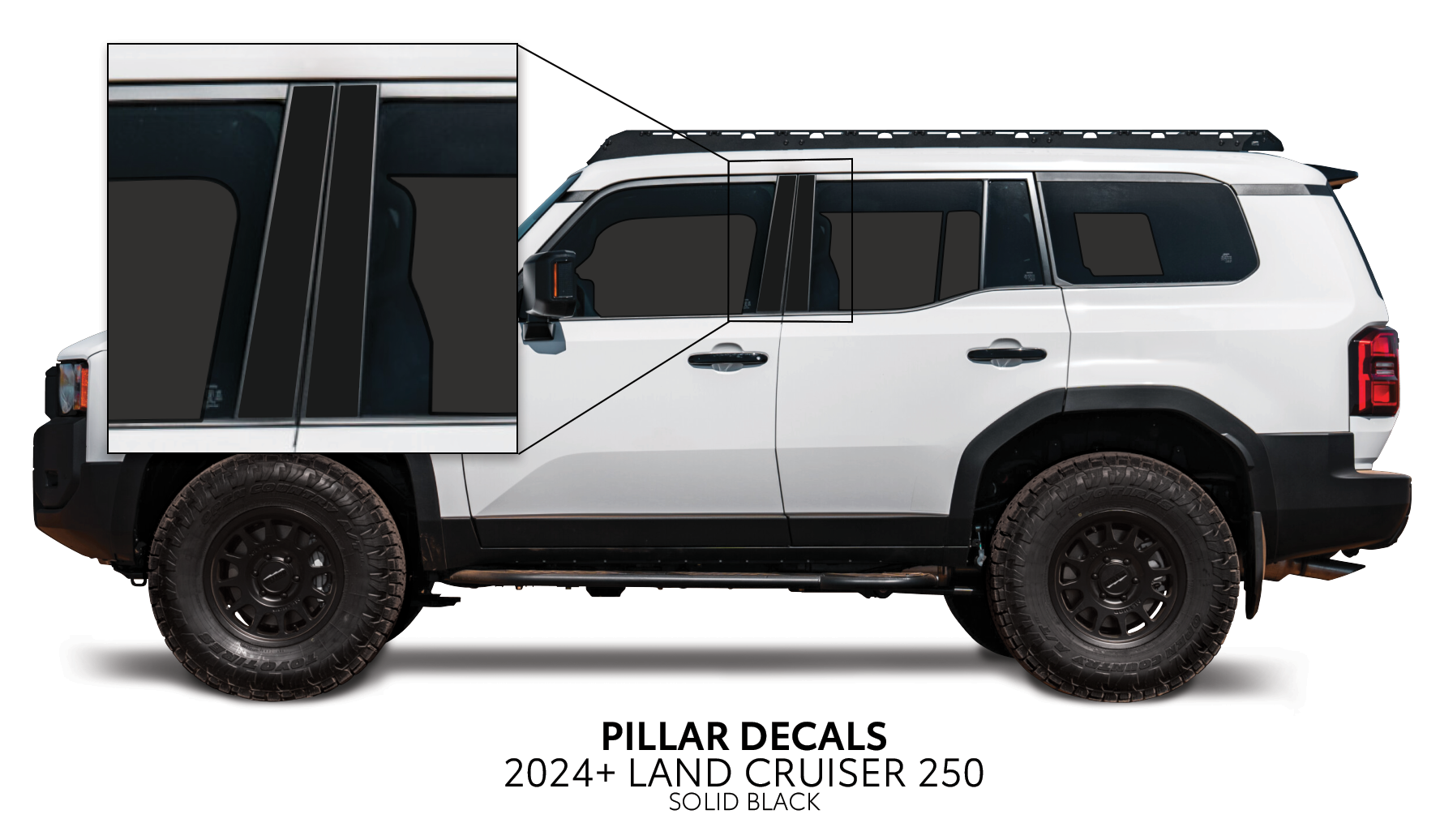 2024+ Door Pillar Decals For Land Cruiser 250