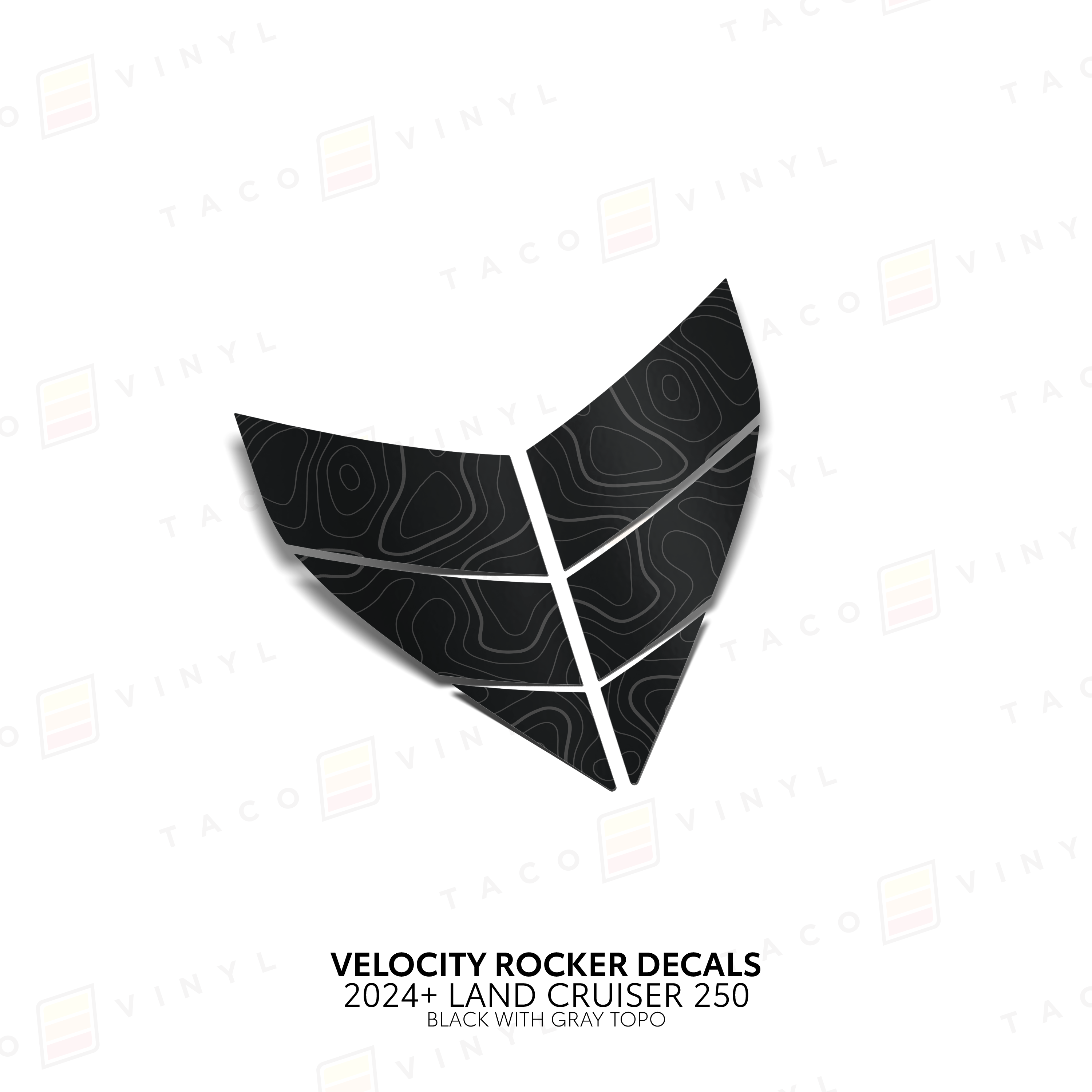 2024+ Velocity Lower Rocker Decals For Land Cruiser 250