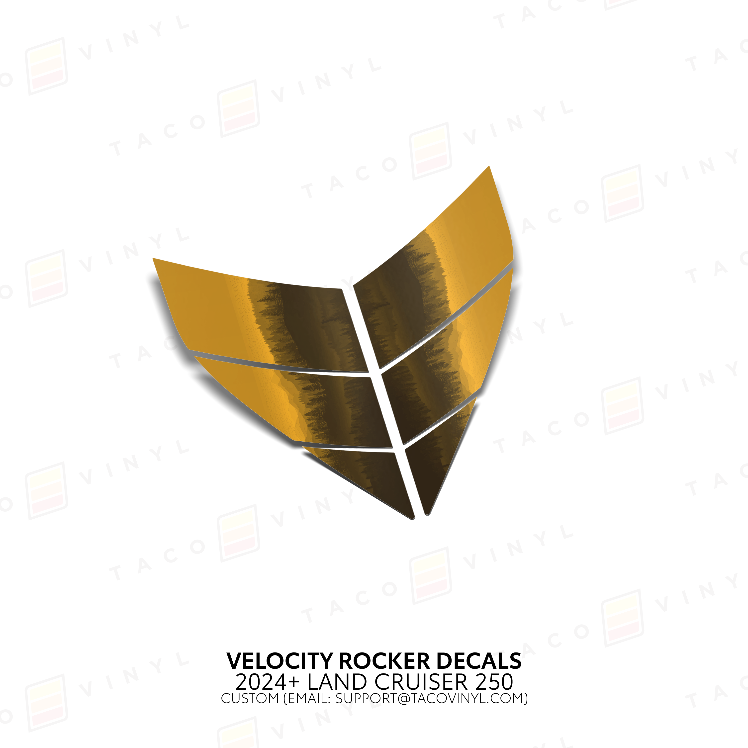 2024+ Velocity Lower Rocker Decals For Land Cruiser 250