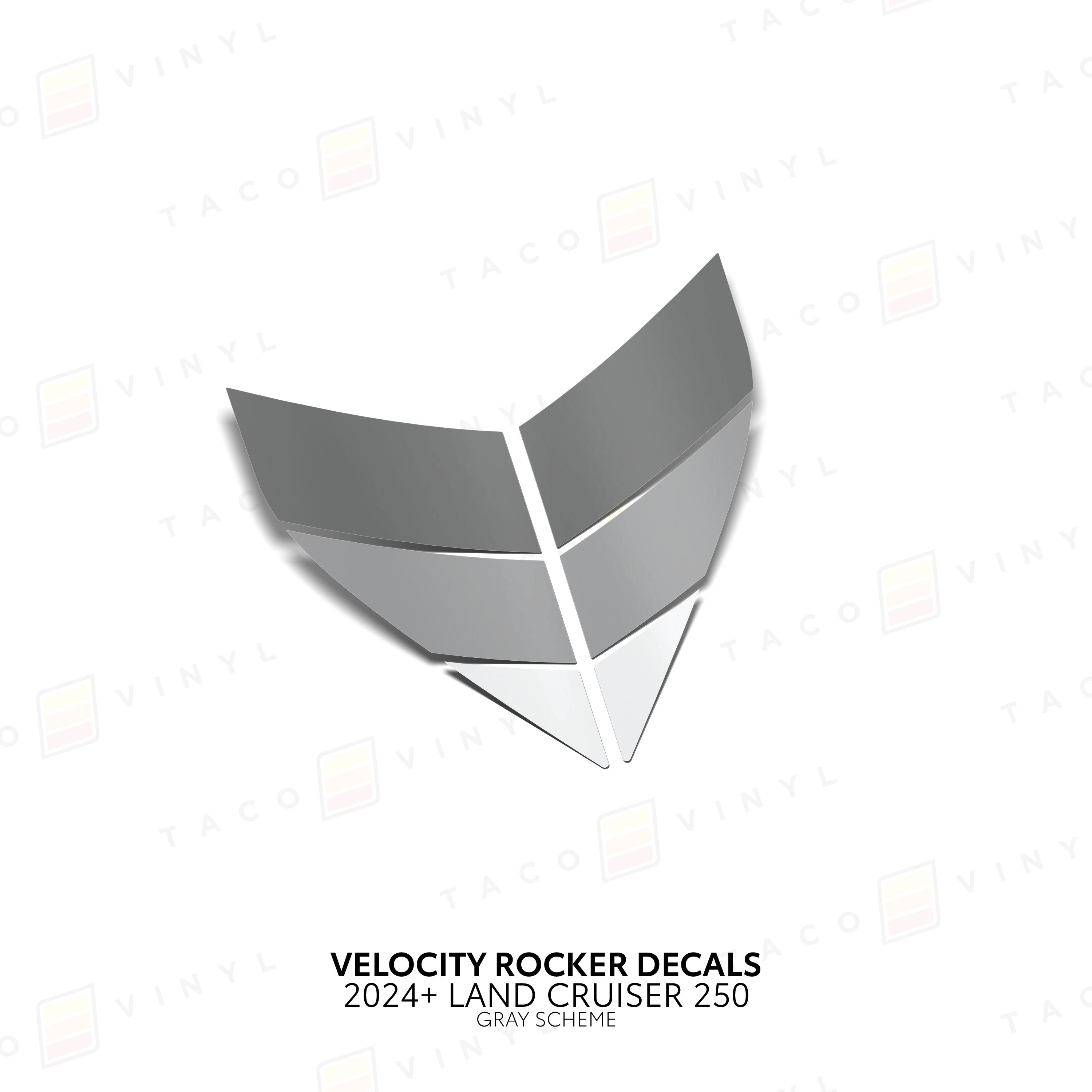 2024+ Velocity Lower Rocker Decals For Land Cruiser 250