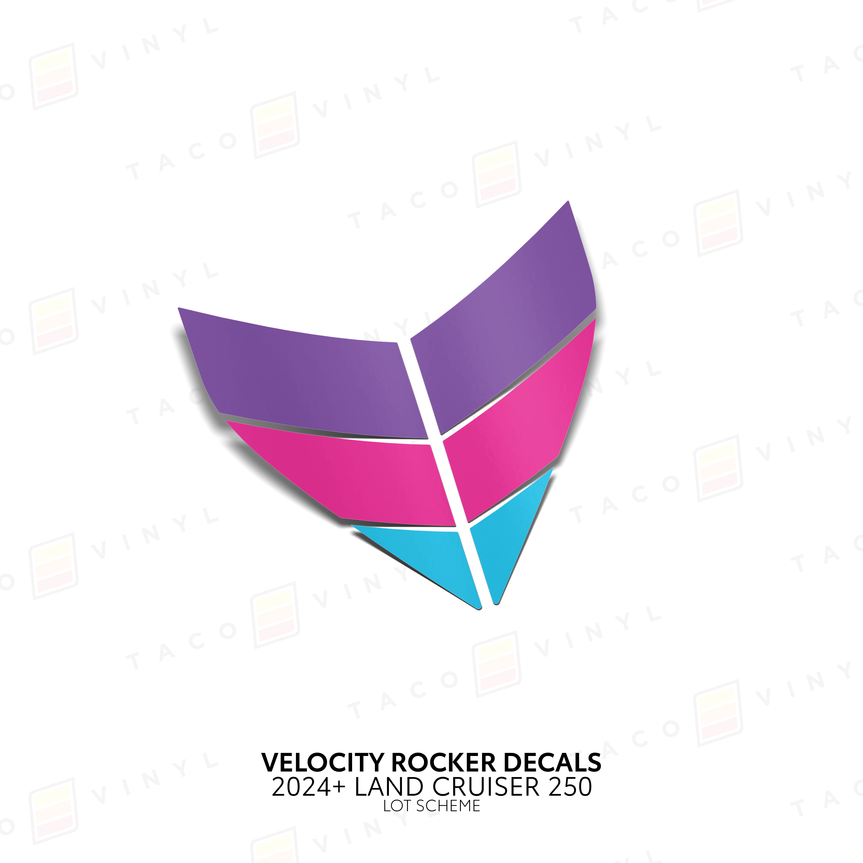 2024+ Velocity Lower Rocker Decals For Land Cruiser 250
