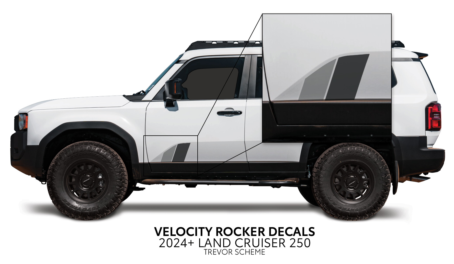 2024+ Velocity Lower Rocker Decals For Land Cruiser 250