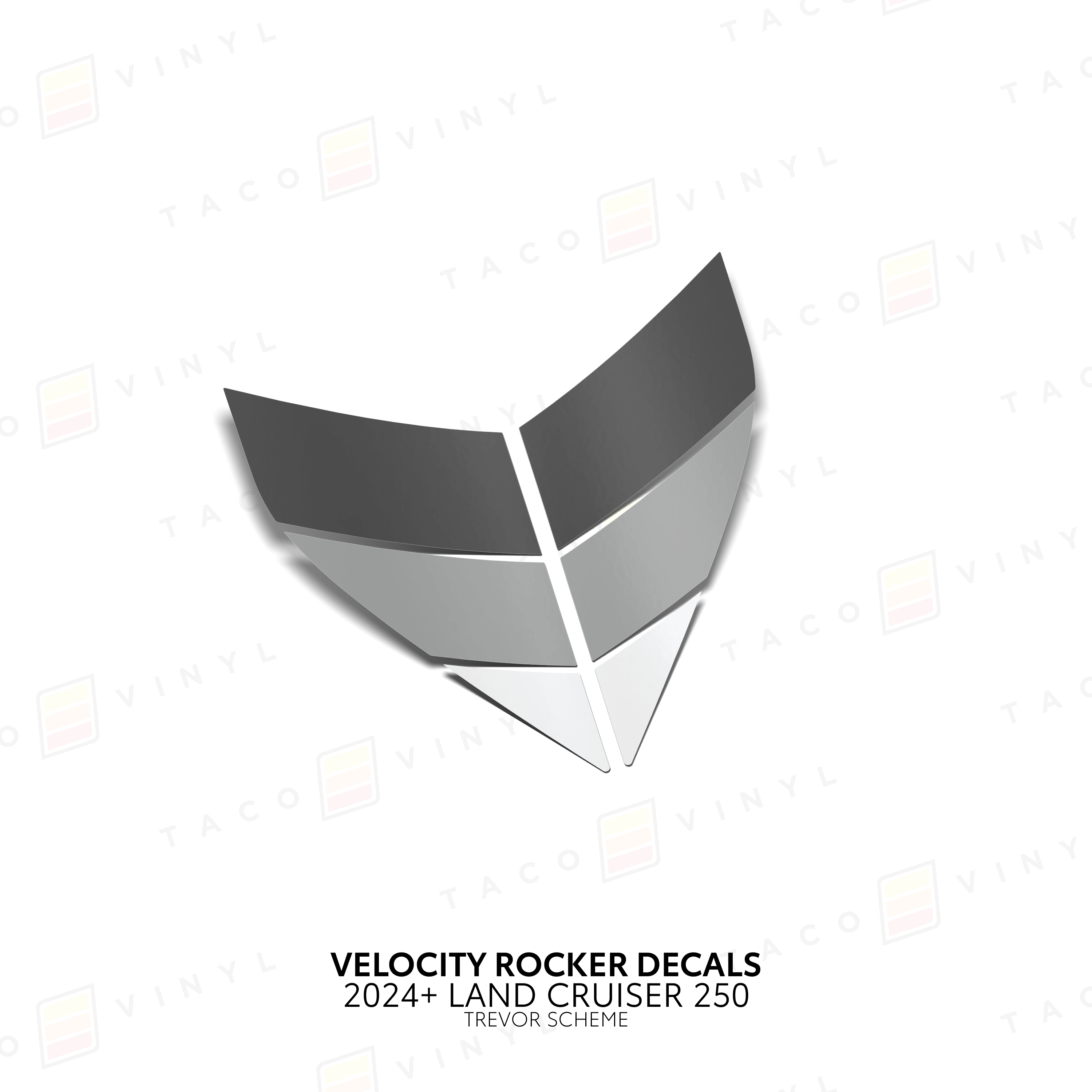 2024+ Velocity Lower Rocker Decals For Land Cruiser 250