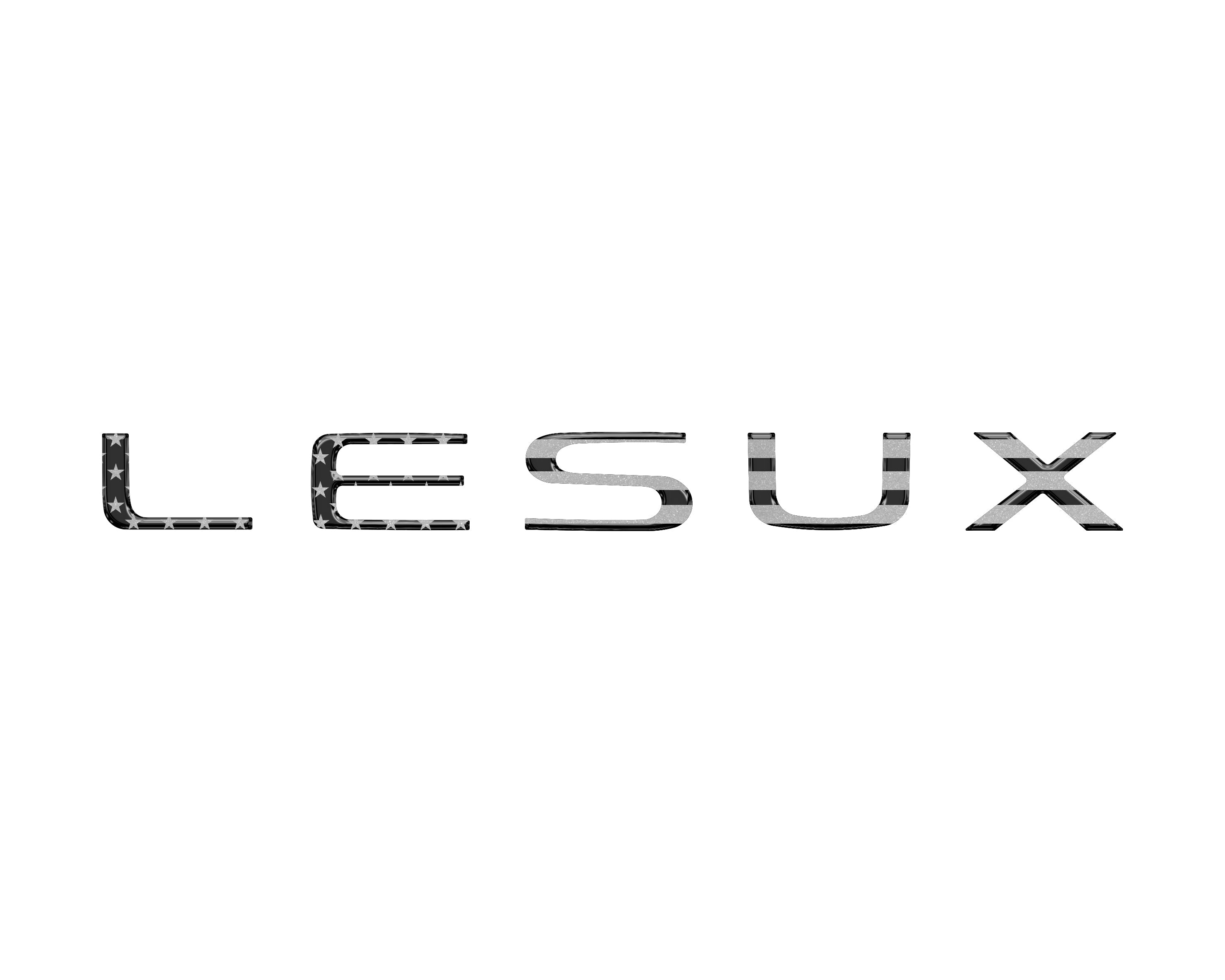 Liftgate Letter Overlays Fits 2024-2026 Lexus GX550