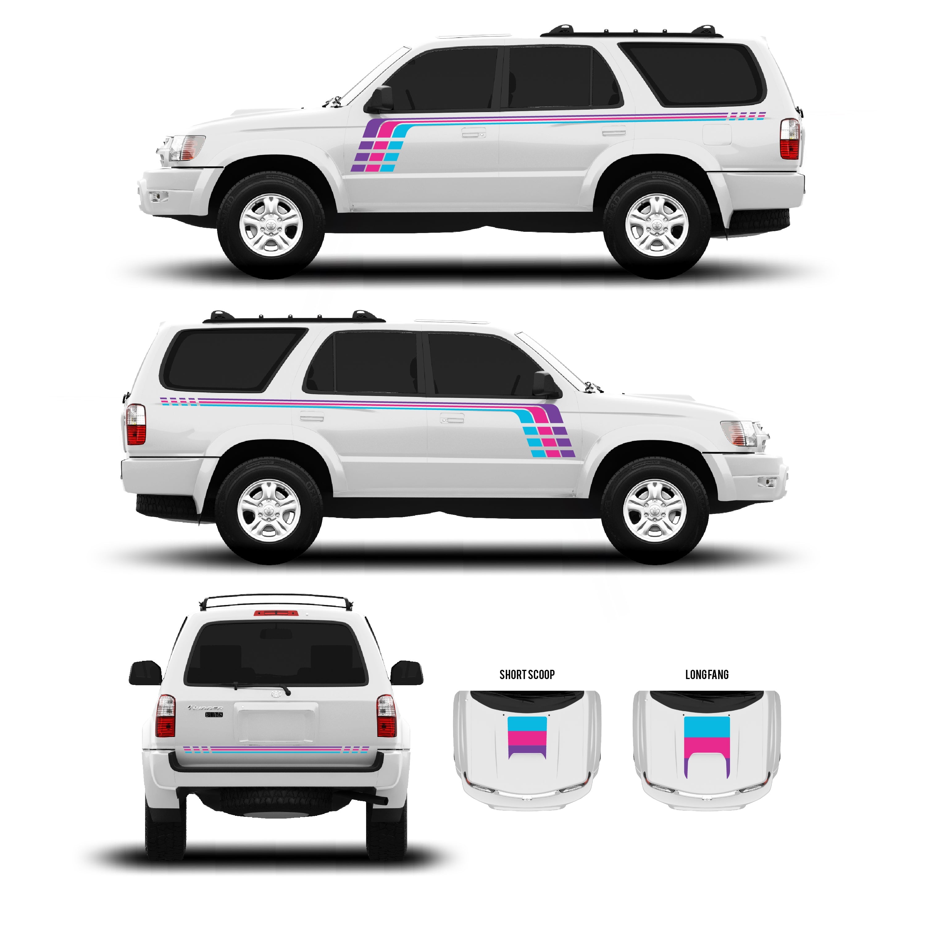 1996-02 Checkered Stripe Kit For 4Runner
