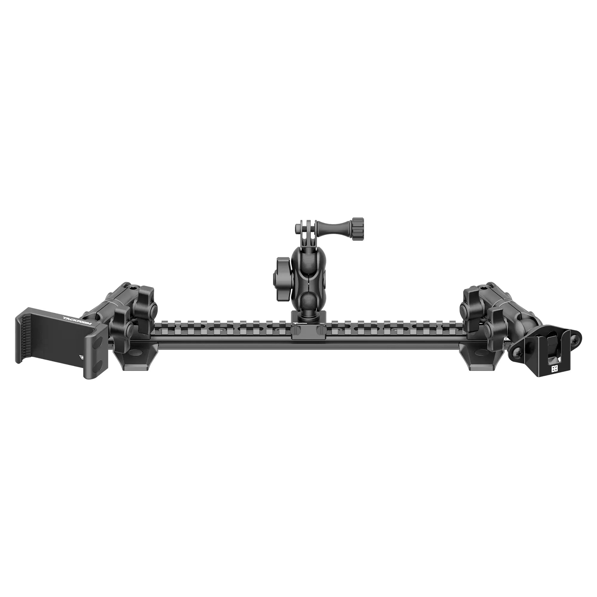 Dash Mount For 2010-2024 Toyota 4Runner Tackform Assault Track Picatinny Dash Bracket With 20LITE Phone, GoPro/Action Camera, & CB Mic Holder