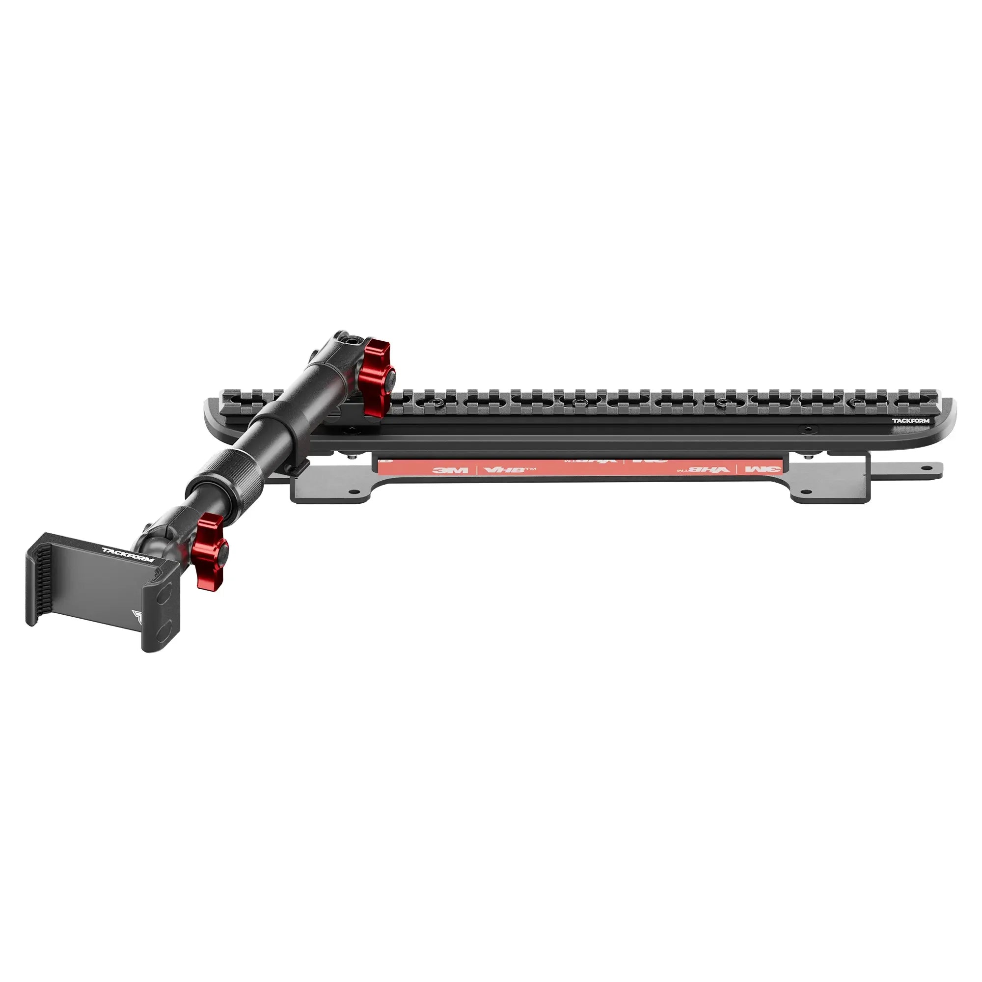 2024-2026 Ford F-150 (See Compatibility Info For Specific Year/Trim Fitment Details) Tackform Assault Track Picatinny Dash Bracket With 20LITE Phone Mount | Telescoping Arm