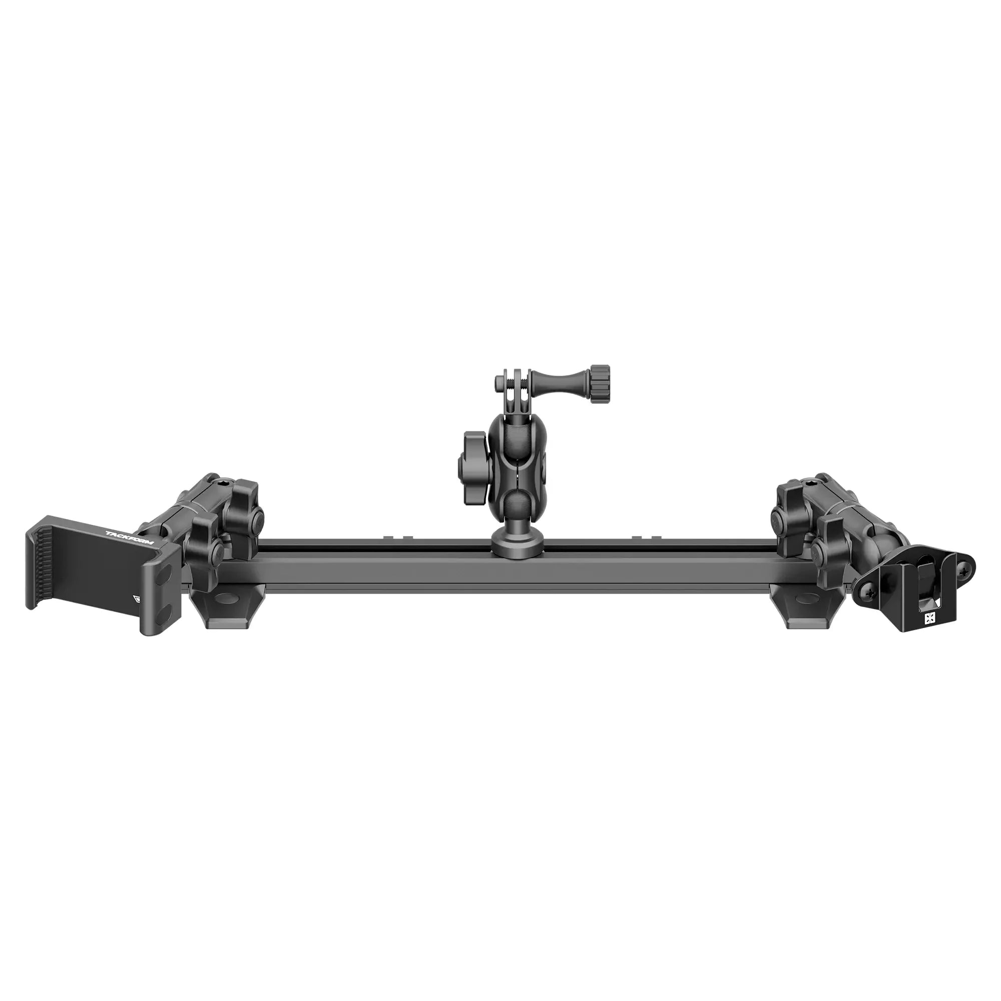 Dash Mount For 2010-2024 Toyota 4Runner Tackform Slim Track Dash Bracket With 20LITE Phone, GoPro & 2-in-1 CB Mic Holders