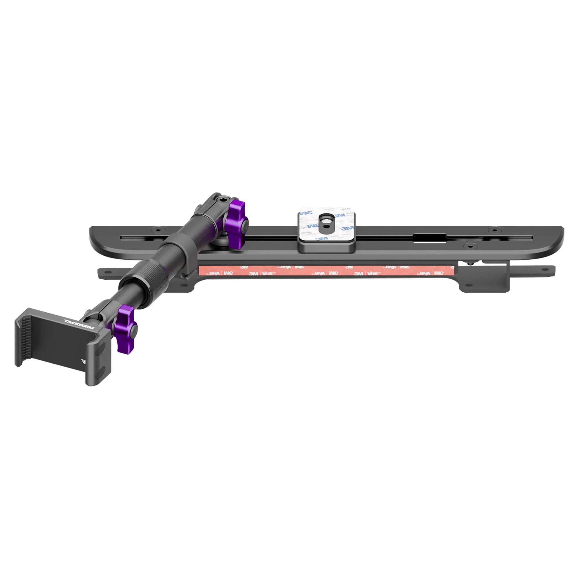 2024-2026 Ford F-150 (See Compatibility Info For Specific Year/Trim Fitment Details) Tackform Slim Track Dash Bracket With 20LITE Phone Mount and Magnetic Radar Detector Holder | Telescoping Arm