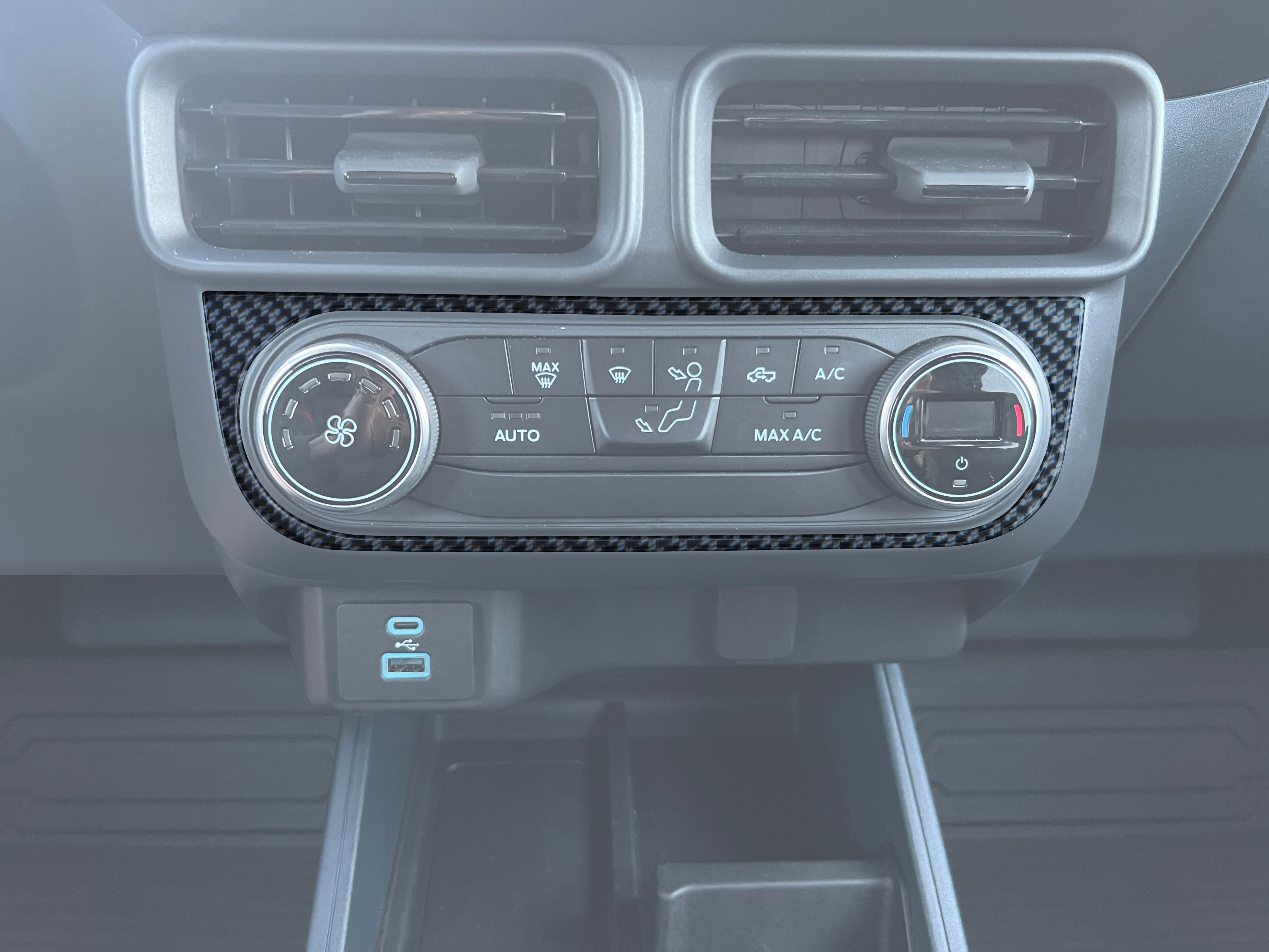 Climate Control Accent Overlay Fits 2022-2024 Ford Maverick