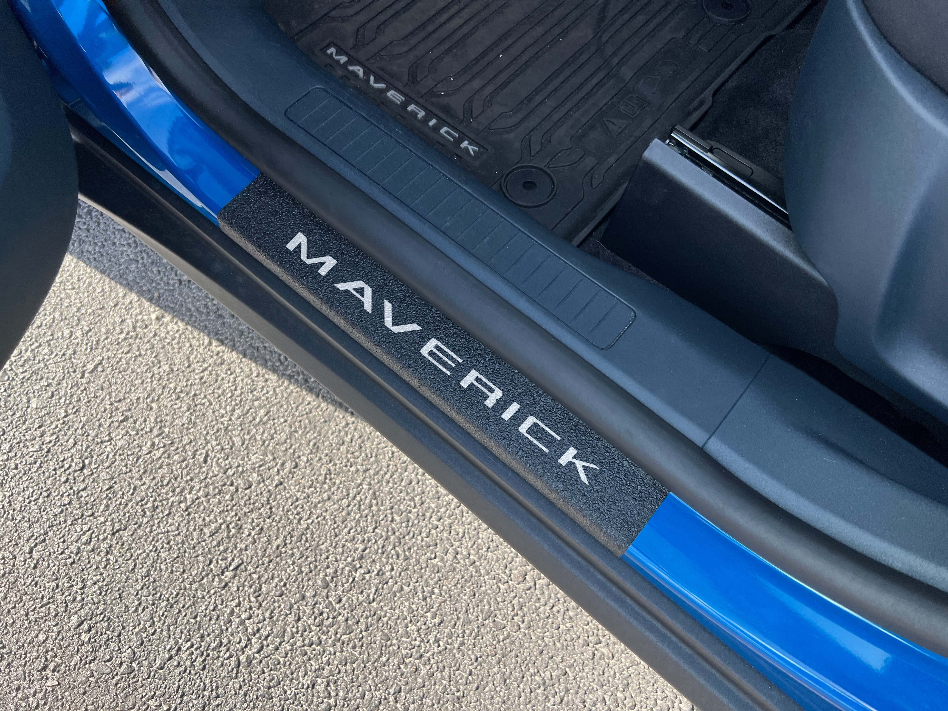 Textured Door Sill Protection Overlays Fits 2022-2026 Ford Maverick