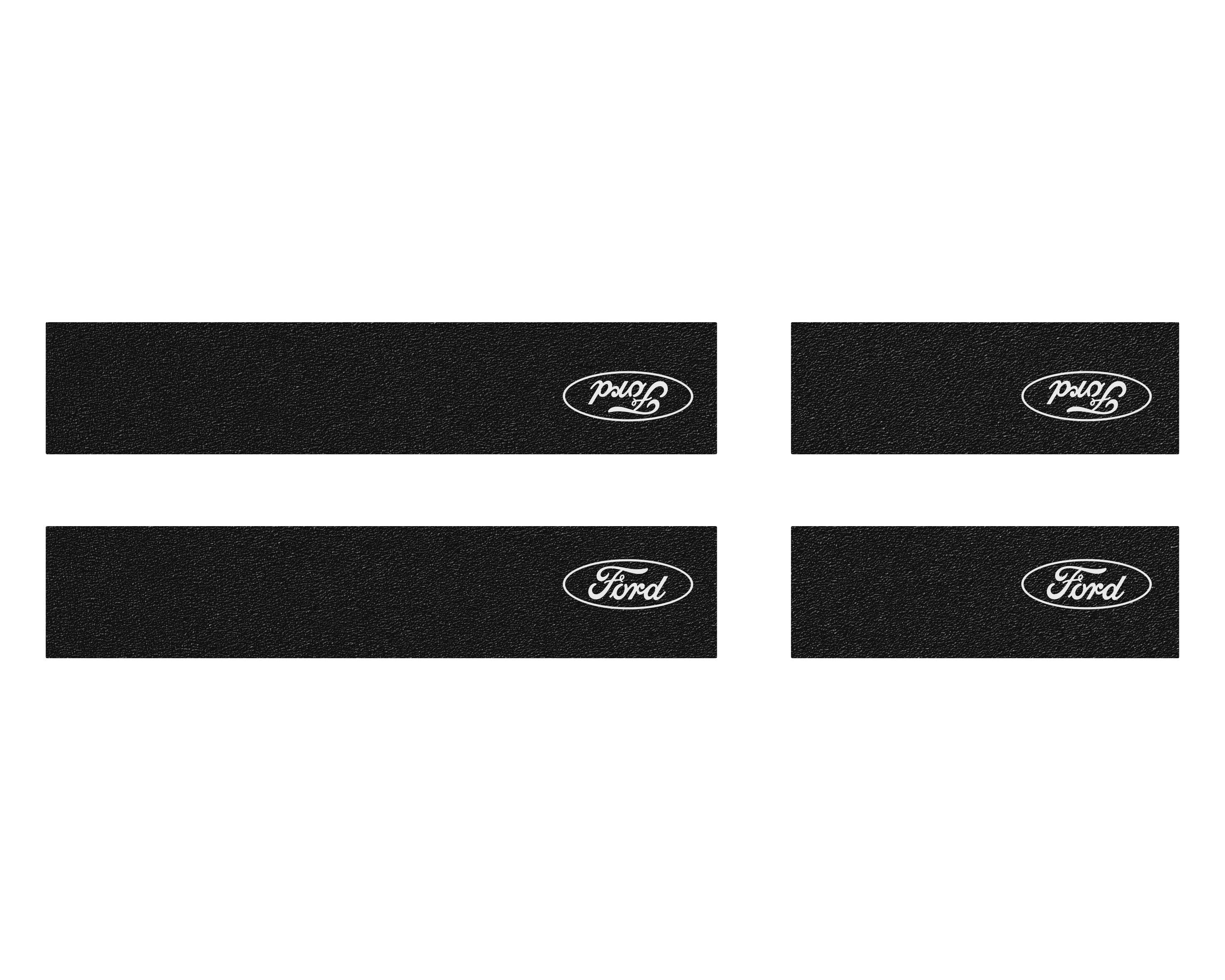 Textured Door Sill Protection Overlays Fits 2022-2026 Ford Maverick