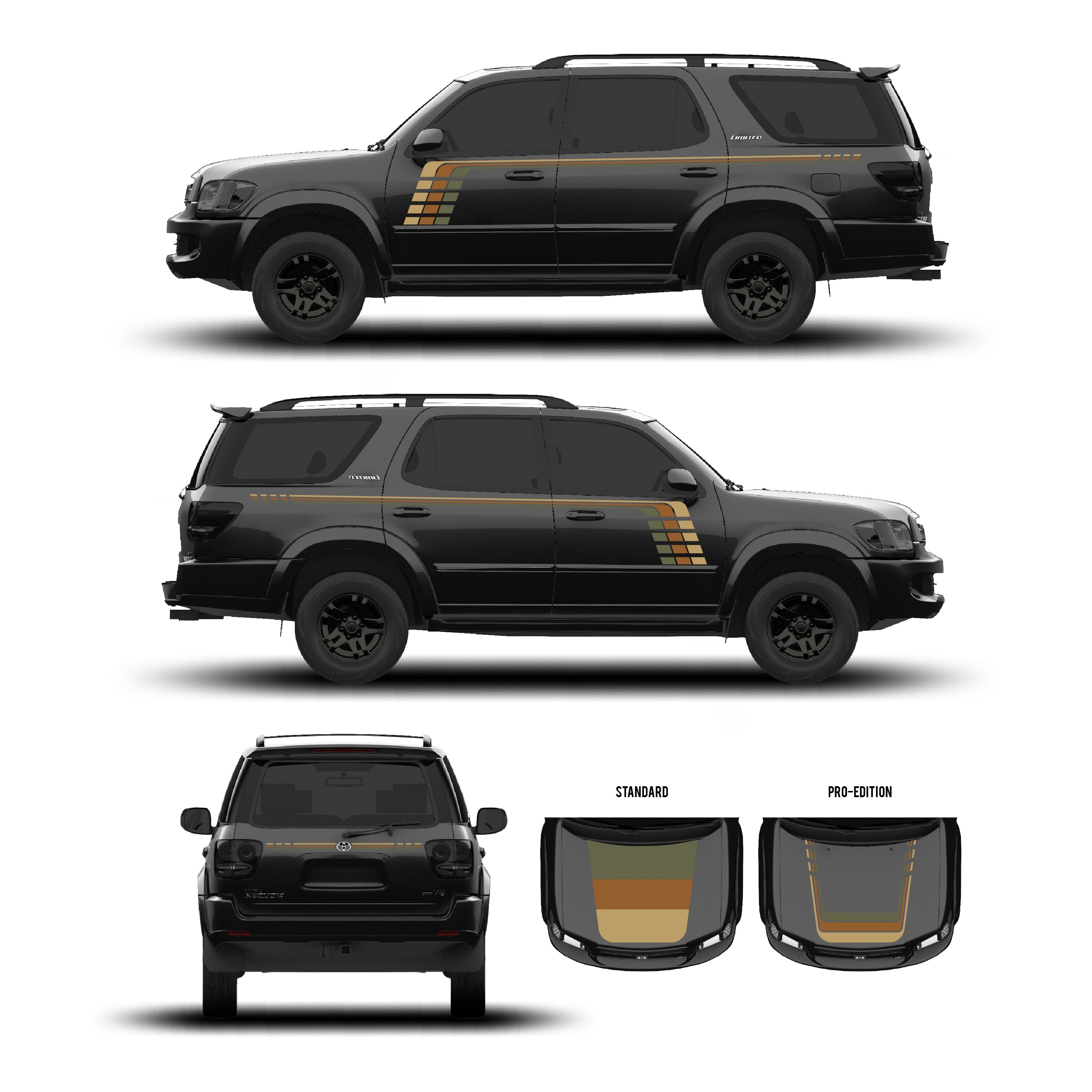 2001–07 Checkered Stripe Kit For Sequoia