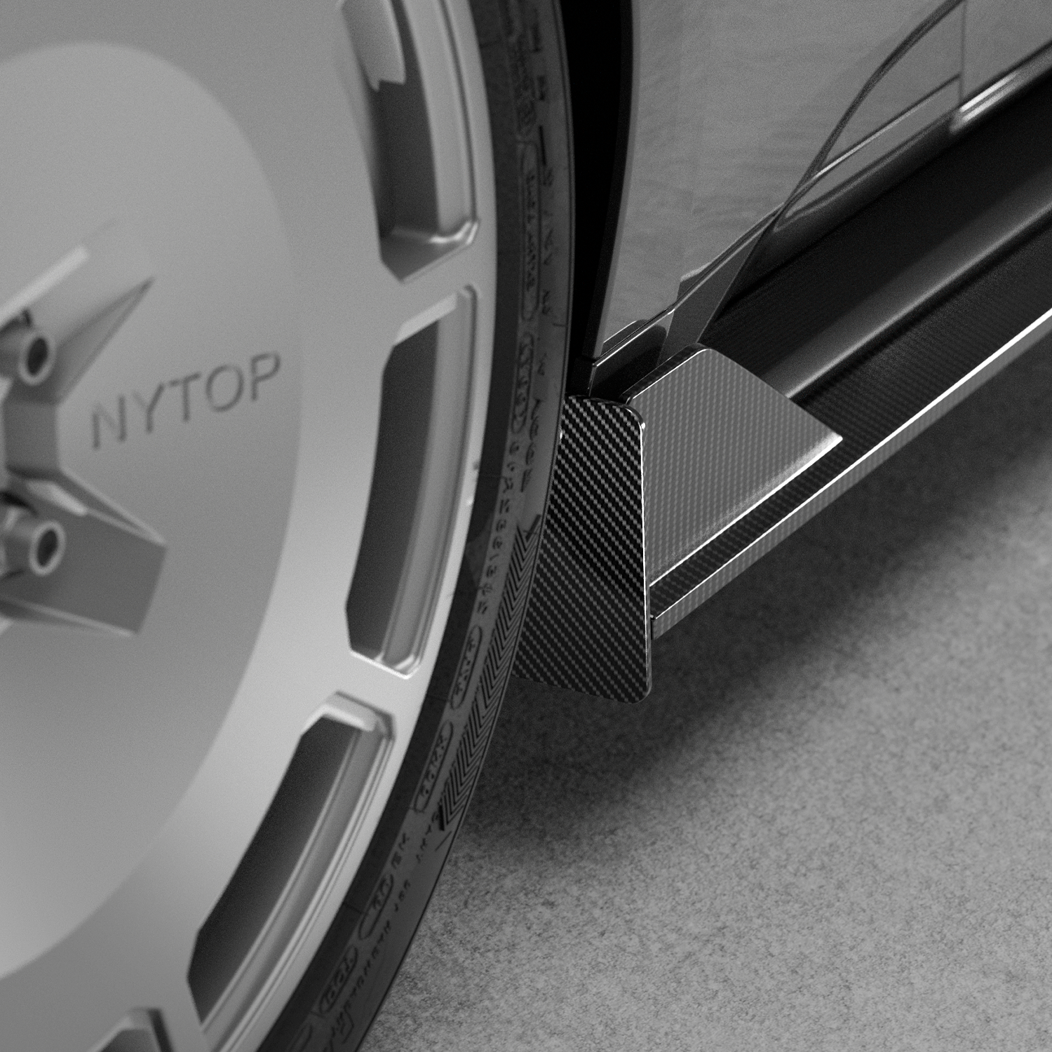 NYTOP Front Splash Guard For 2024-Current Ford Mustang