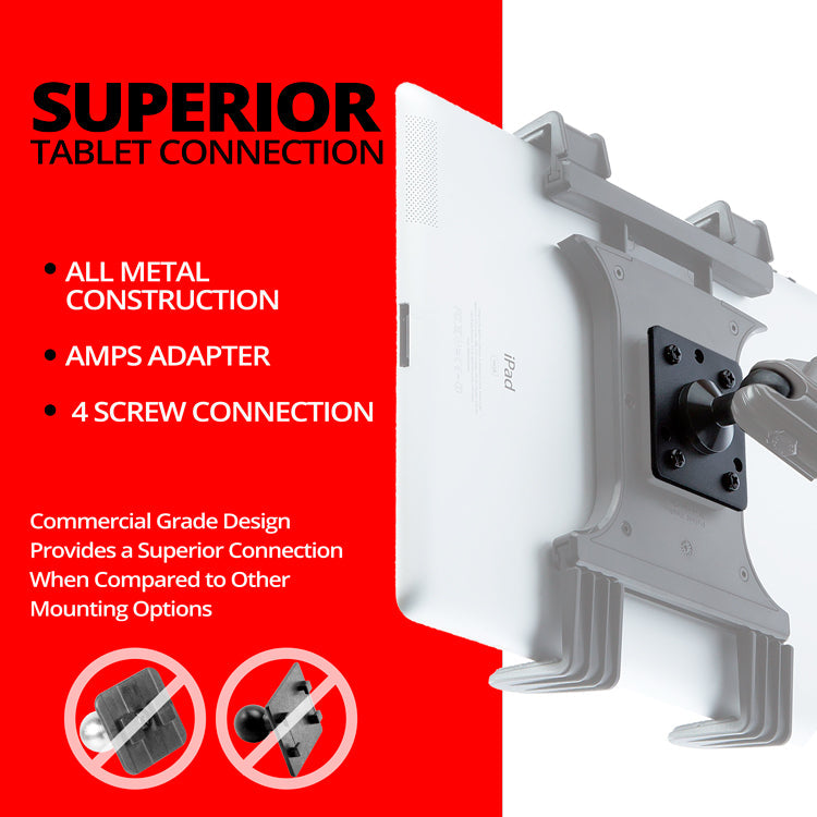 Tablet Holder | 7.5"-9.25" Telescoping Arm | 20mm TRAXX™ - Fast Track Ball