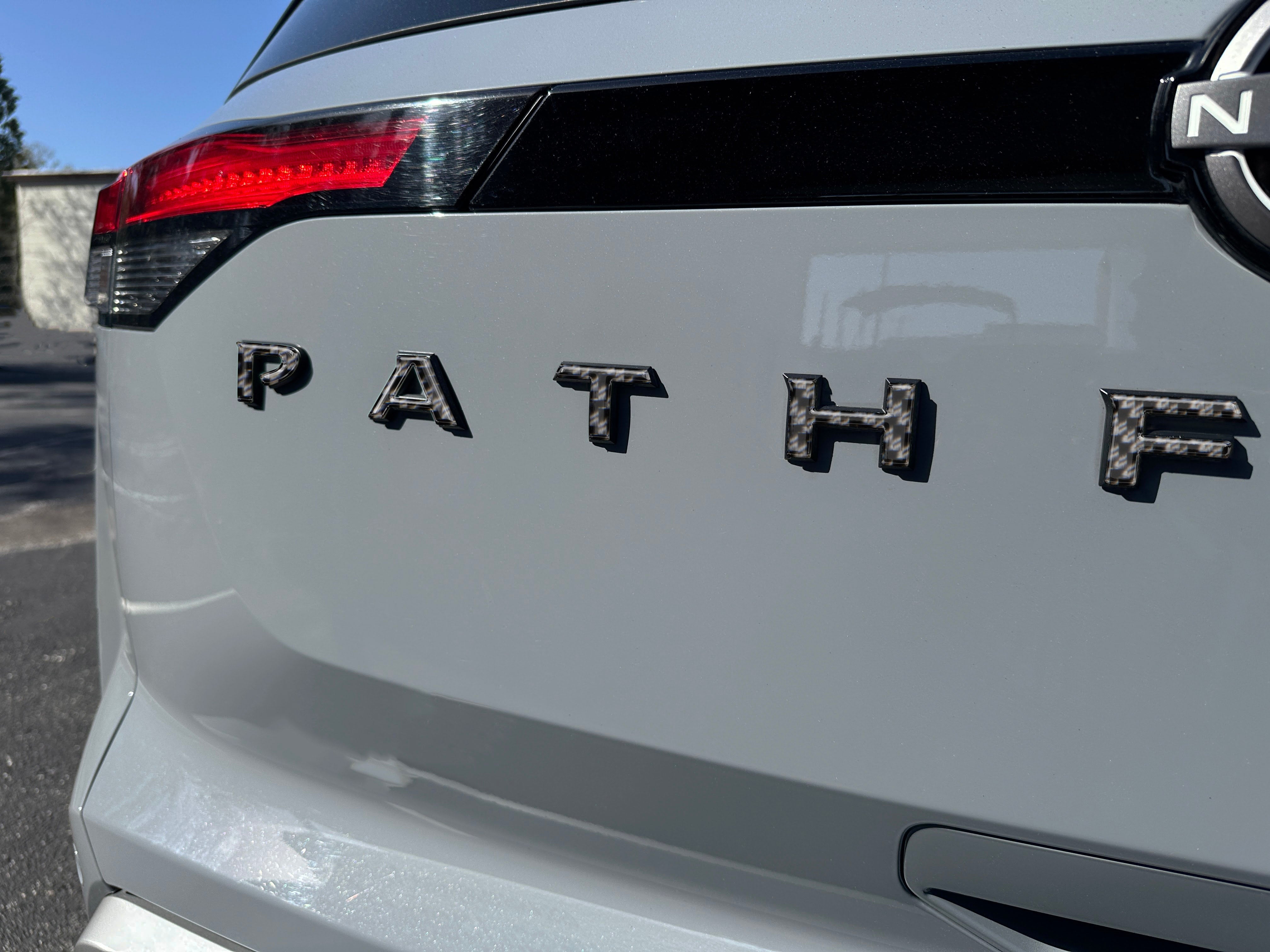 Rear Hatch Letter Overlays Fits 2022-2025 Nissan Pathfinder