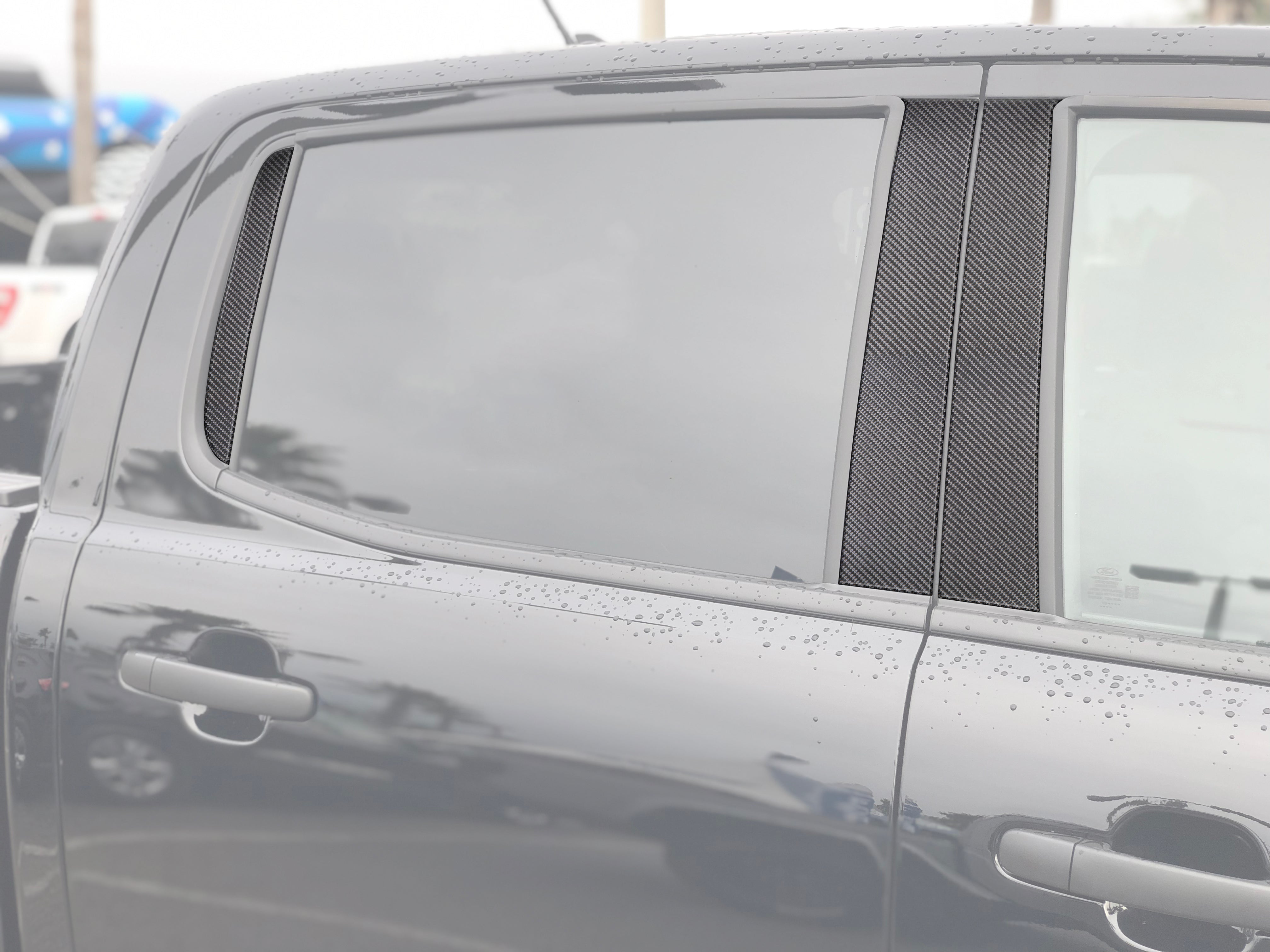Door Pillar (B+C) Overlays Fits 2019-2023 Ford Ranger SuperCrew