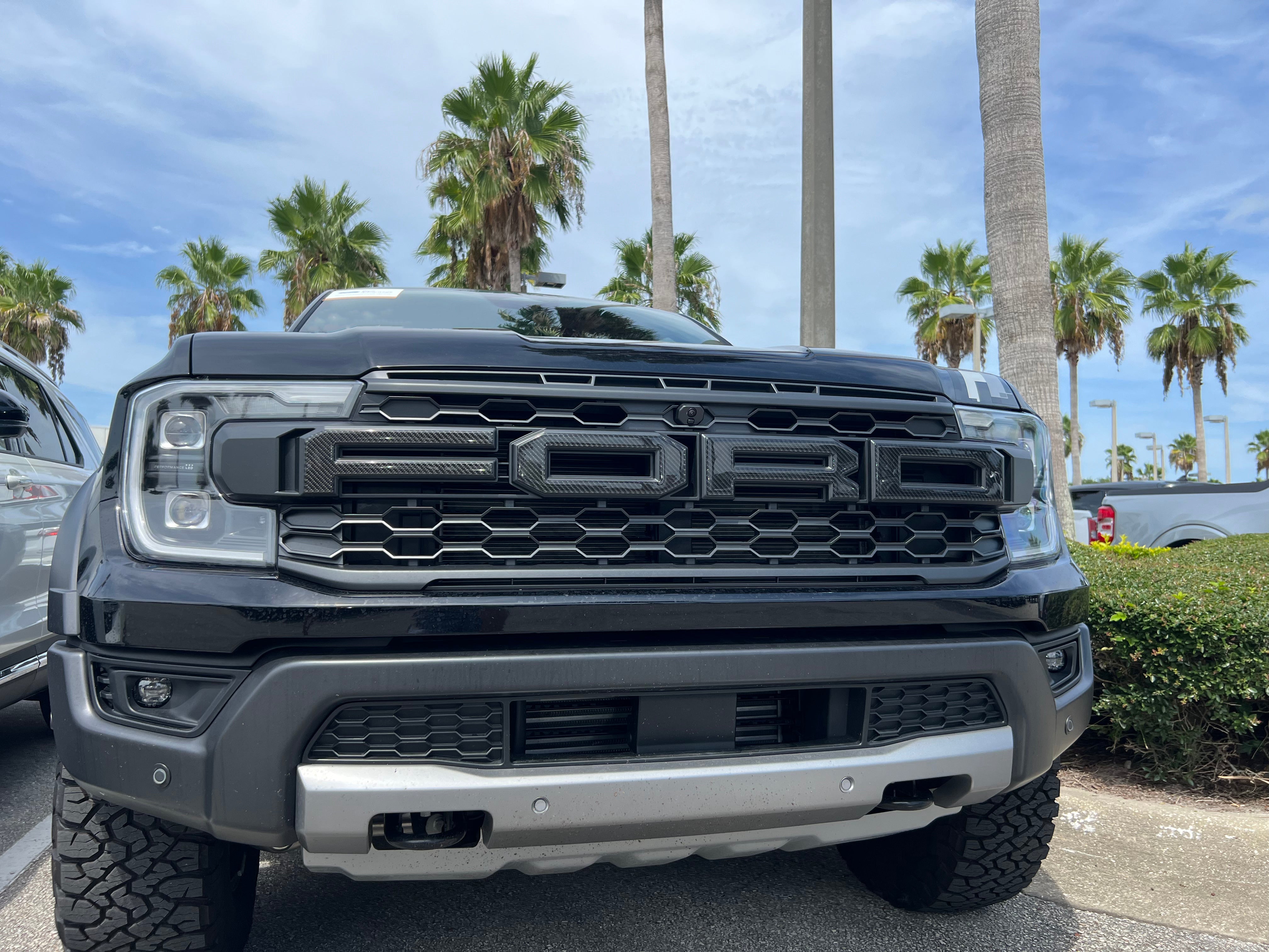 Grille Letter Overlays Fits 2024-2026 Ford Ranger Raptor