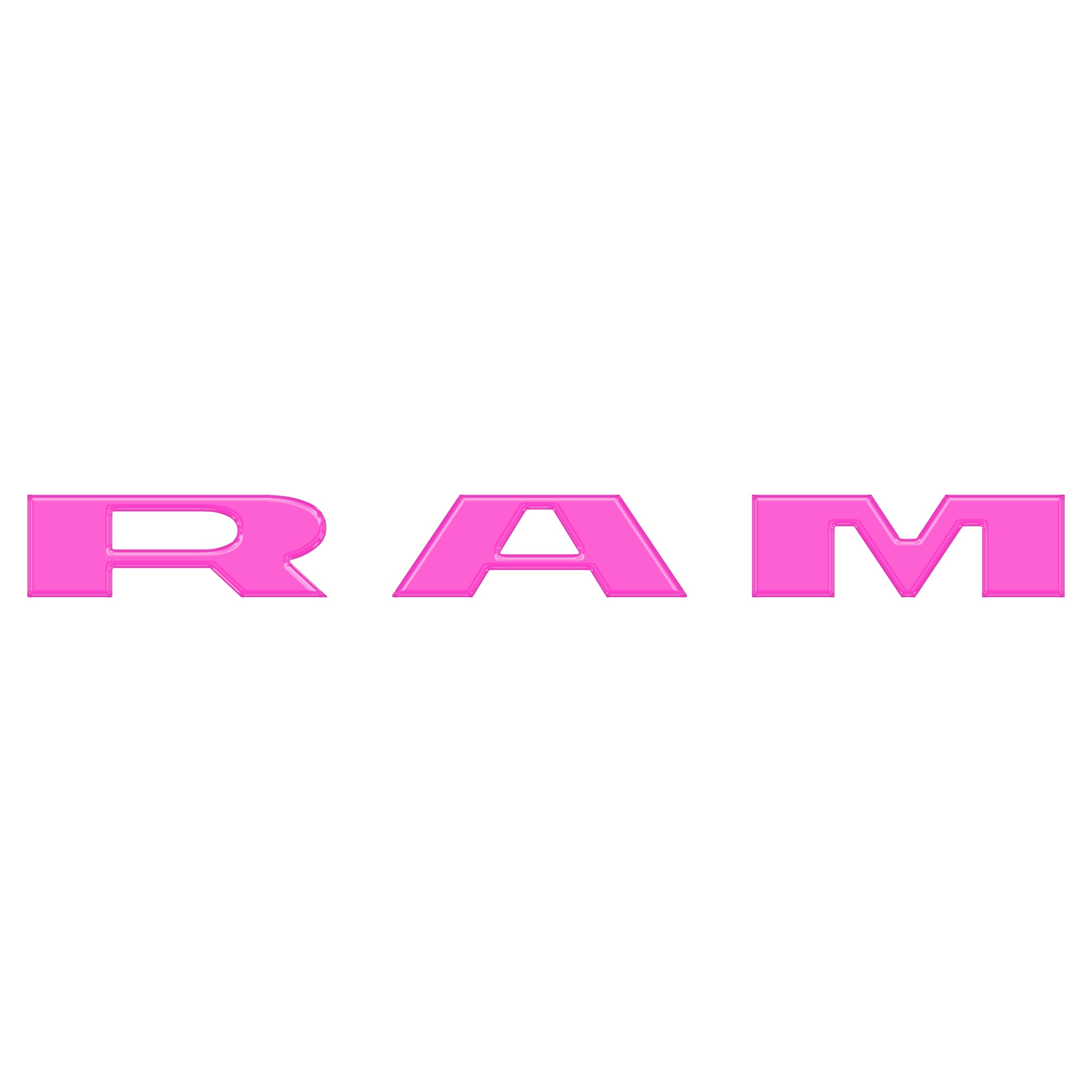 Grille Letter Overlays Fits 2025-2026 Ram 1500/2500/3500
