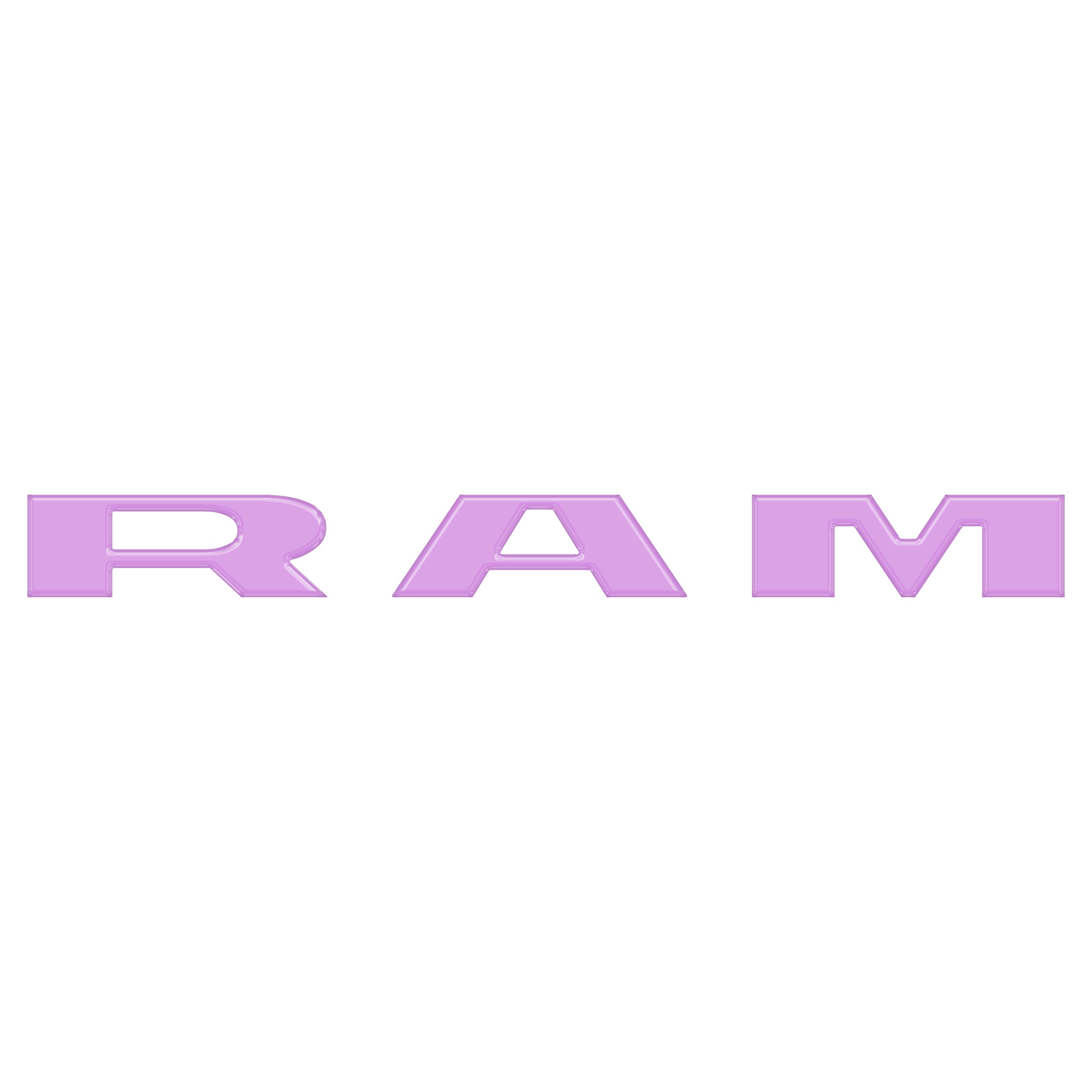 Grille Letter Overlays Fits 2025-2026 Ram 1500/2500/3500