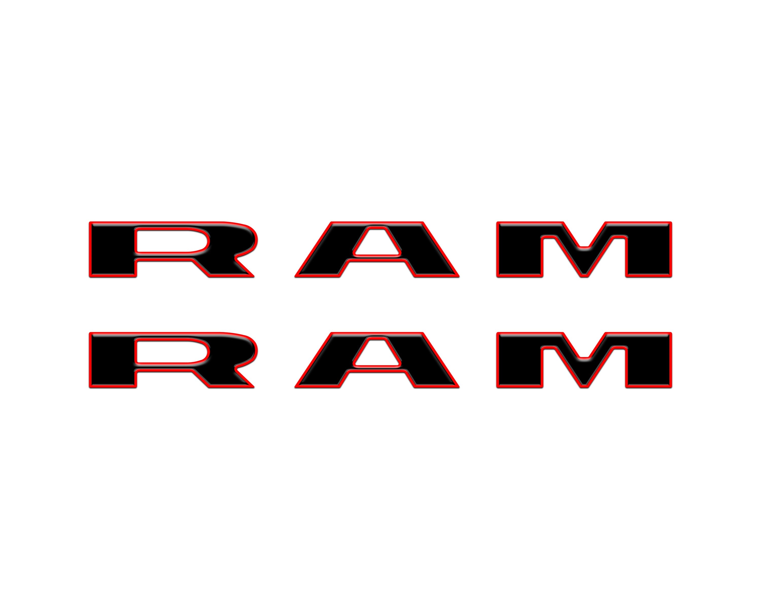 Front Door Emblem Overlays Fits 2025-2026 Ram 1500/2500/3500