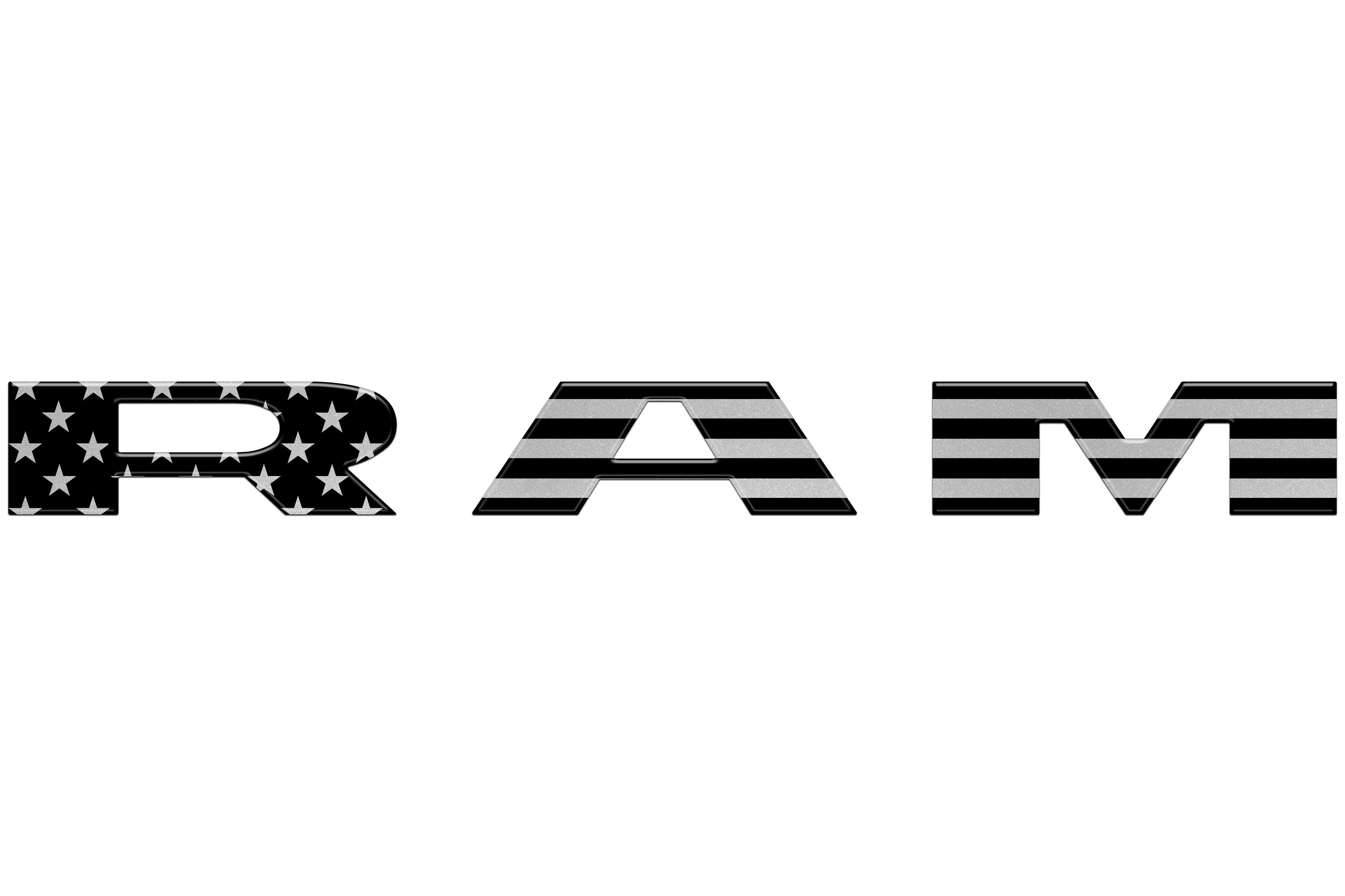 Tailgate Letter Overlays Fits 2025-2026 Ram 1500