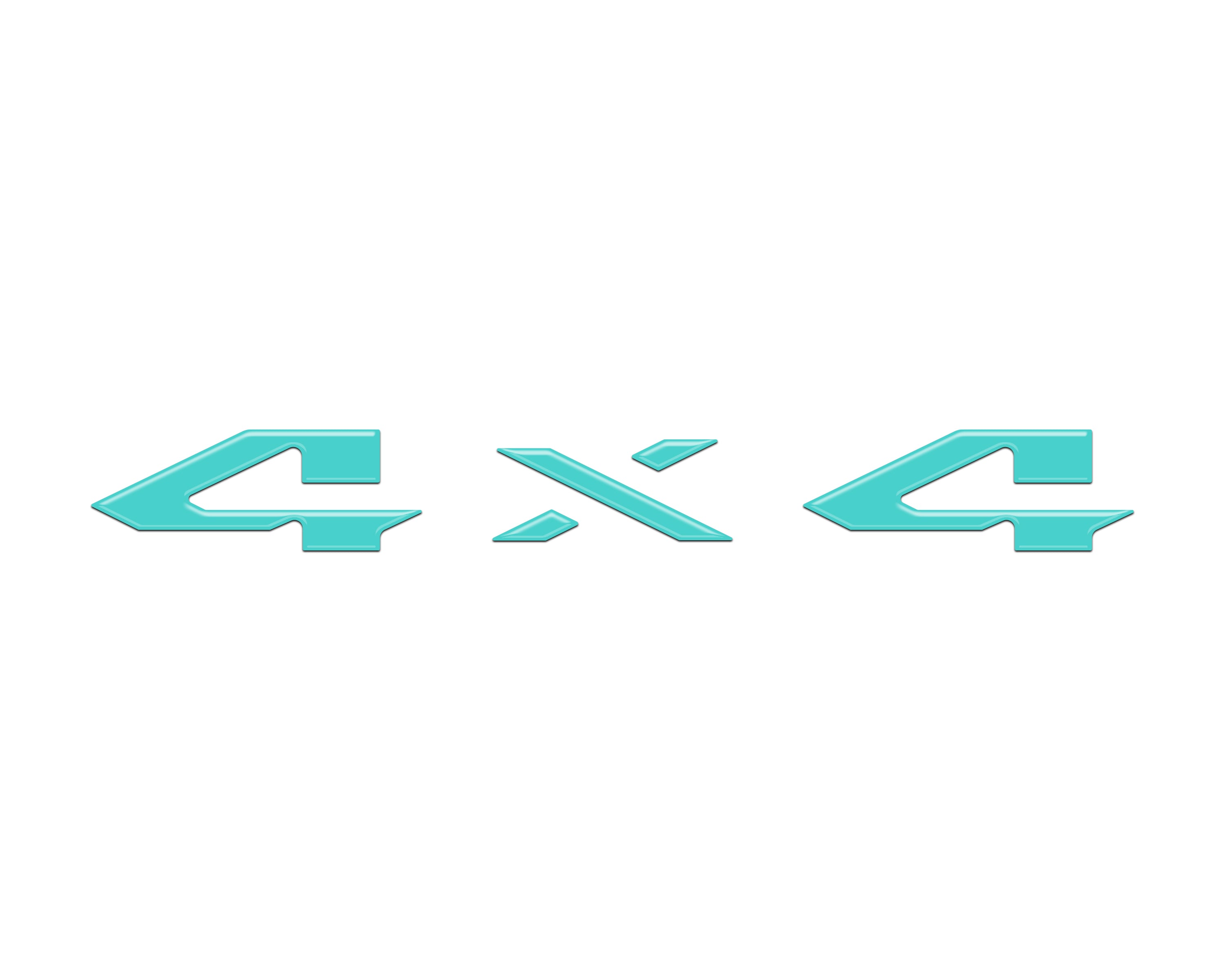 4x4 Tailgate Emblem Letter Overlays Fits 2025-2026 Ram 1500/2500/3500