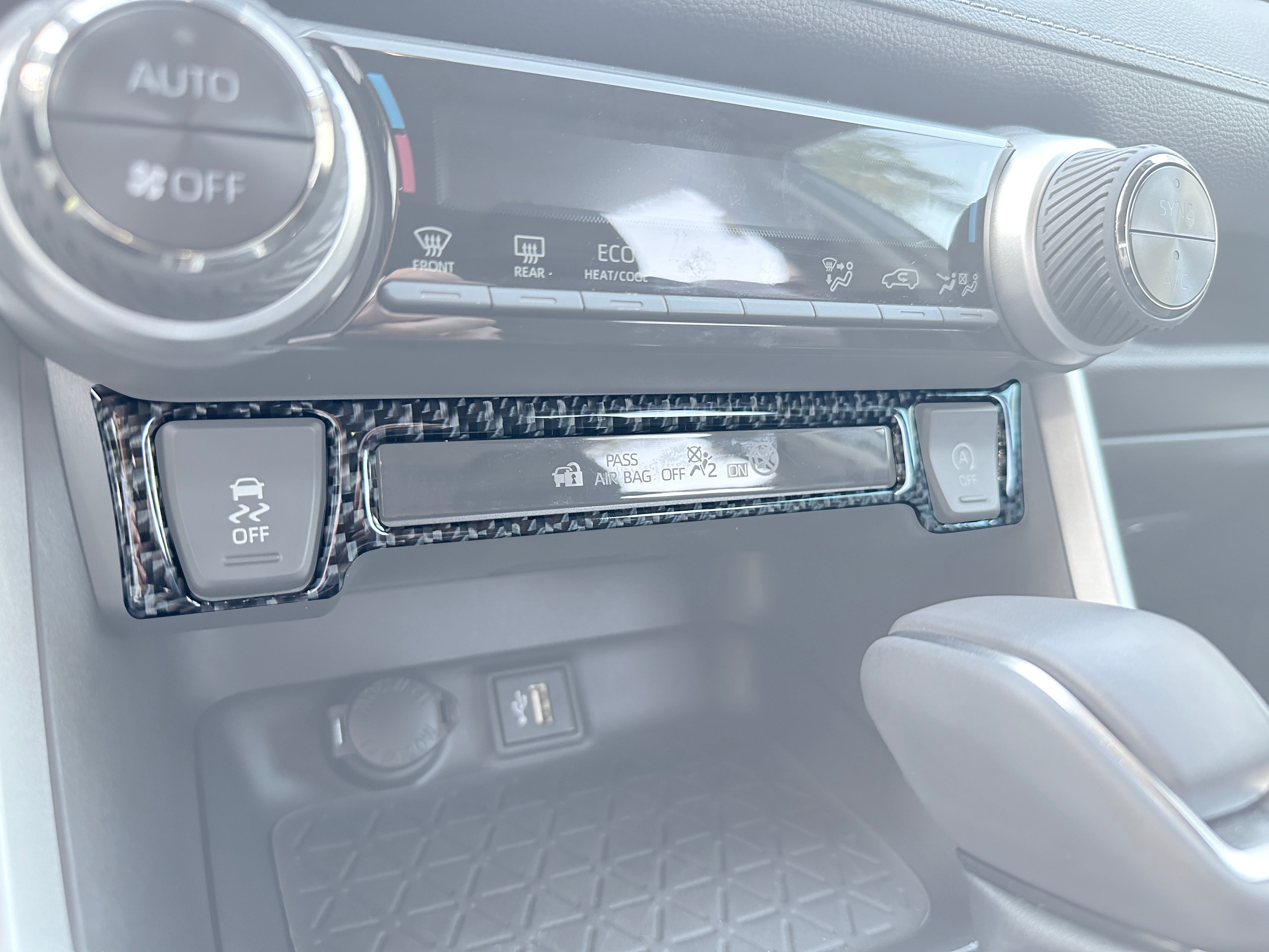 Lower Dash Accent Trim Fits 2019-2025 Toyota Rav4