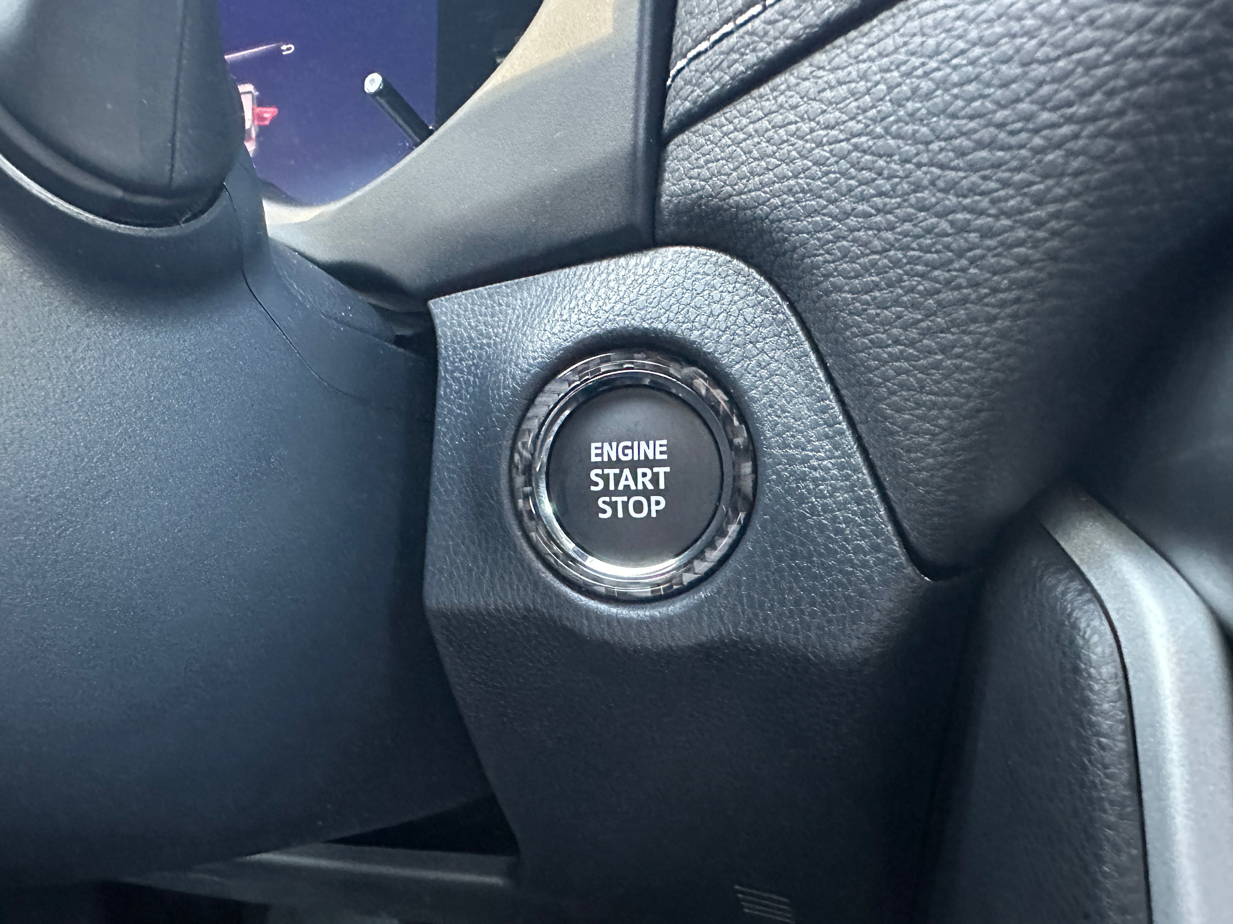 Start Button Accent Trim Fits 2019-2025 Toyota Rav4