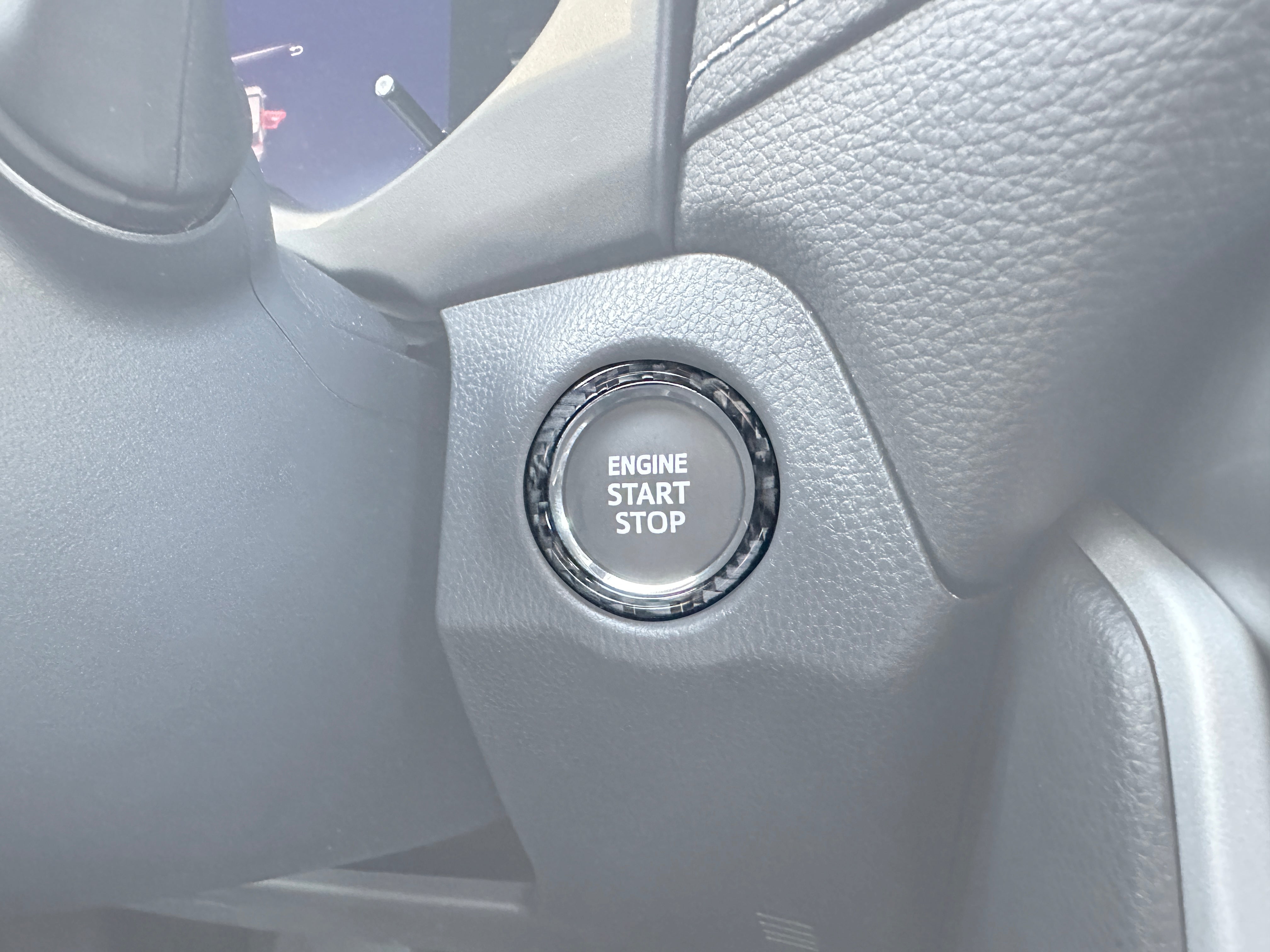 Start Button Accent Trim Fits 2019-2025 Toyota Rav4