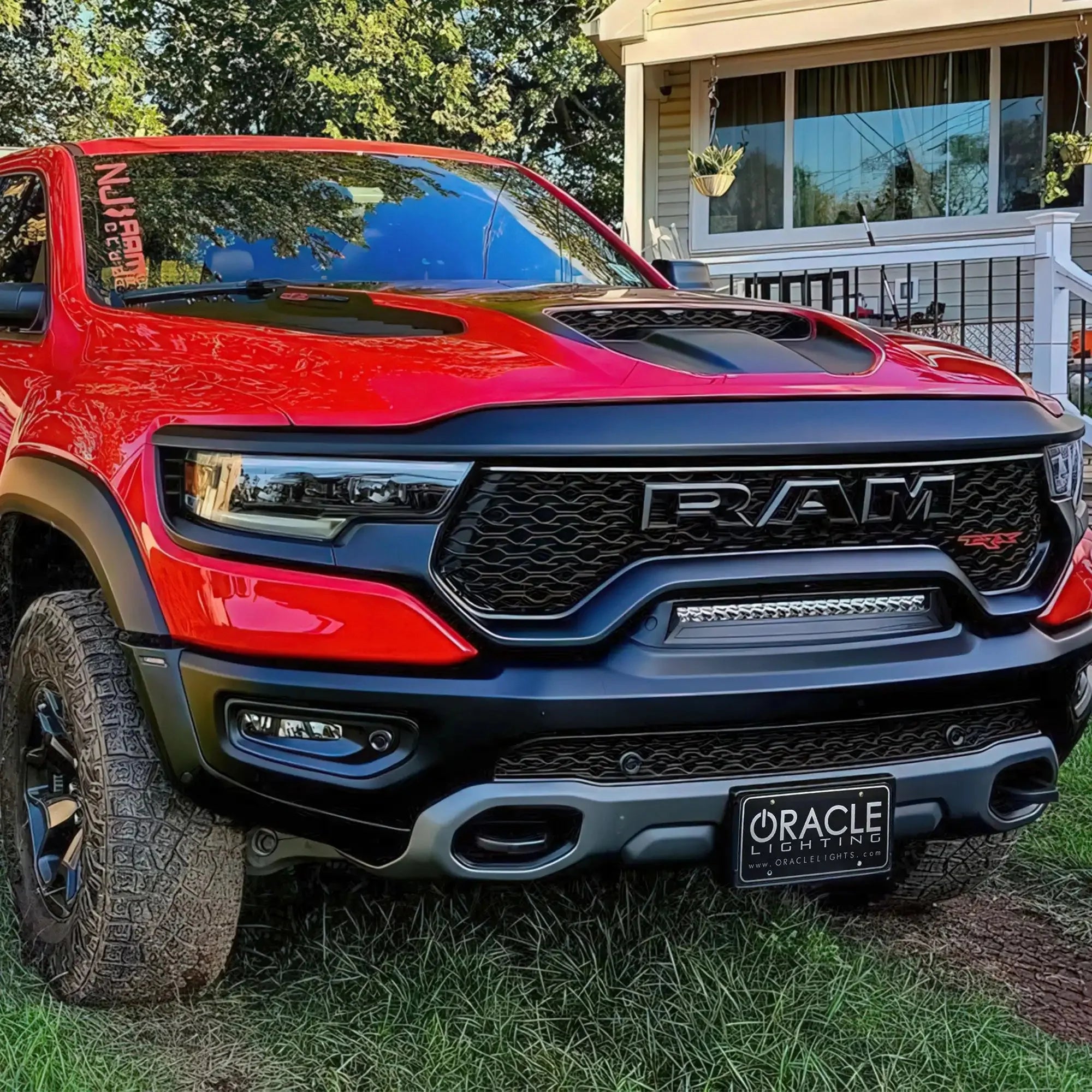 Front Bumper Flush LED Light Bar For 2019-2025 RAM Rebel/TRX/RHO | 100W 12,000 Lumens