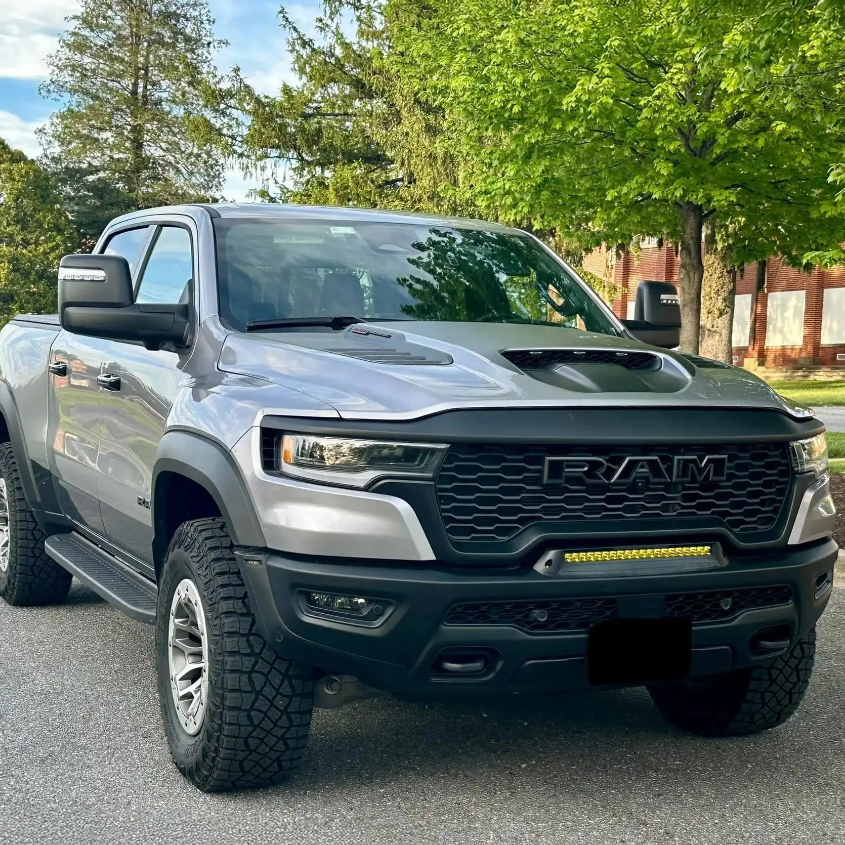Front Bumper Flush LED Light Bar For 2019-2025 RAM Rebel/TRX/RHO | 100W 12,000 Lumens