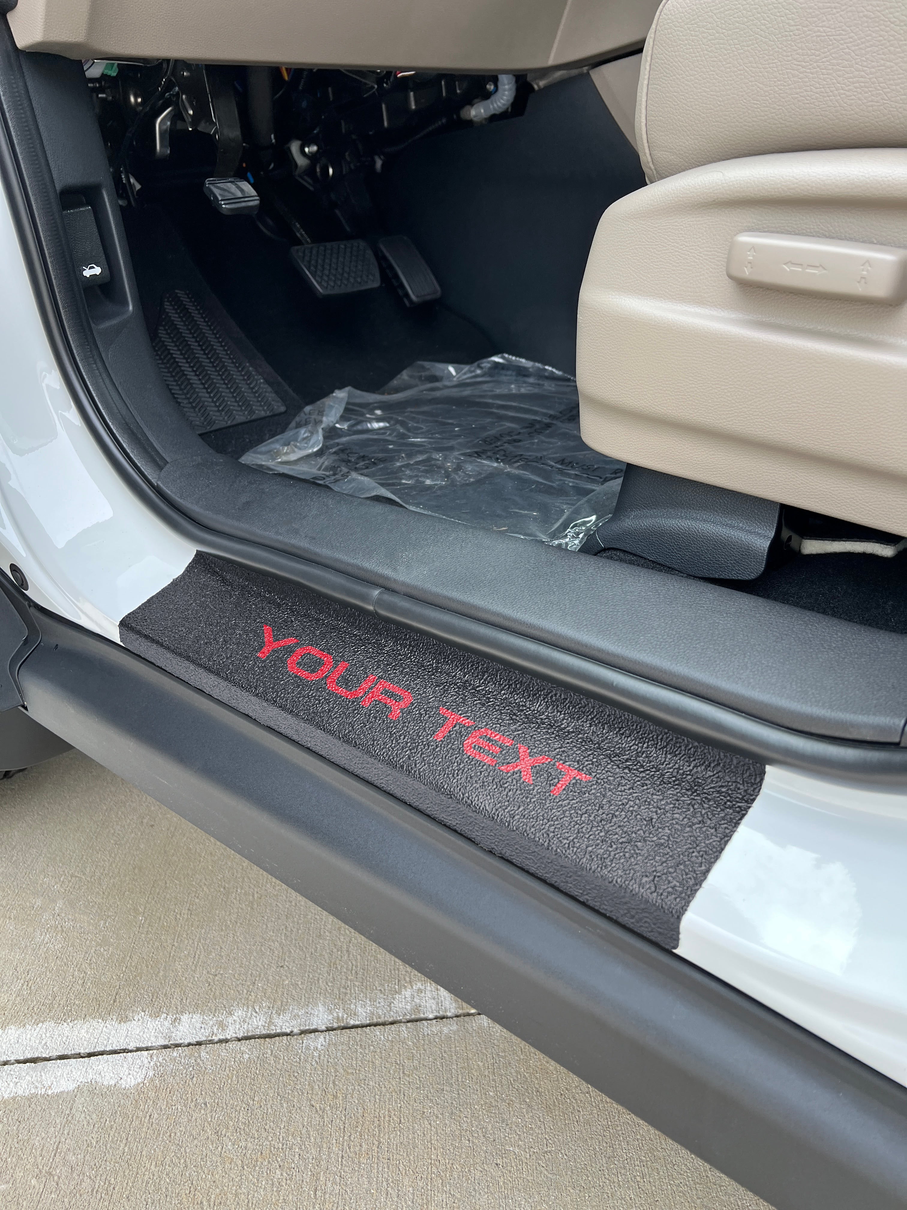 Textured Door Sill Protection Overlays Fits 2017-2026 Honda Ridgeline