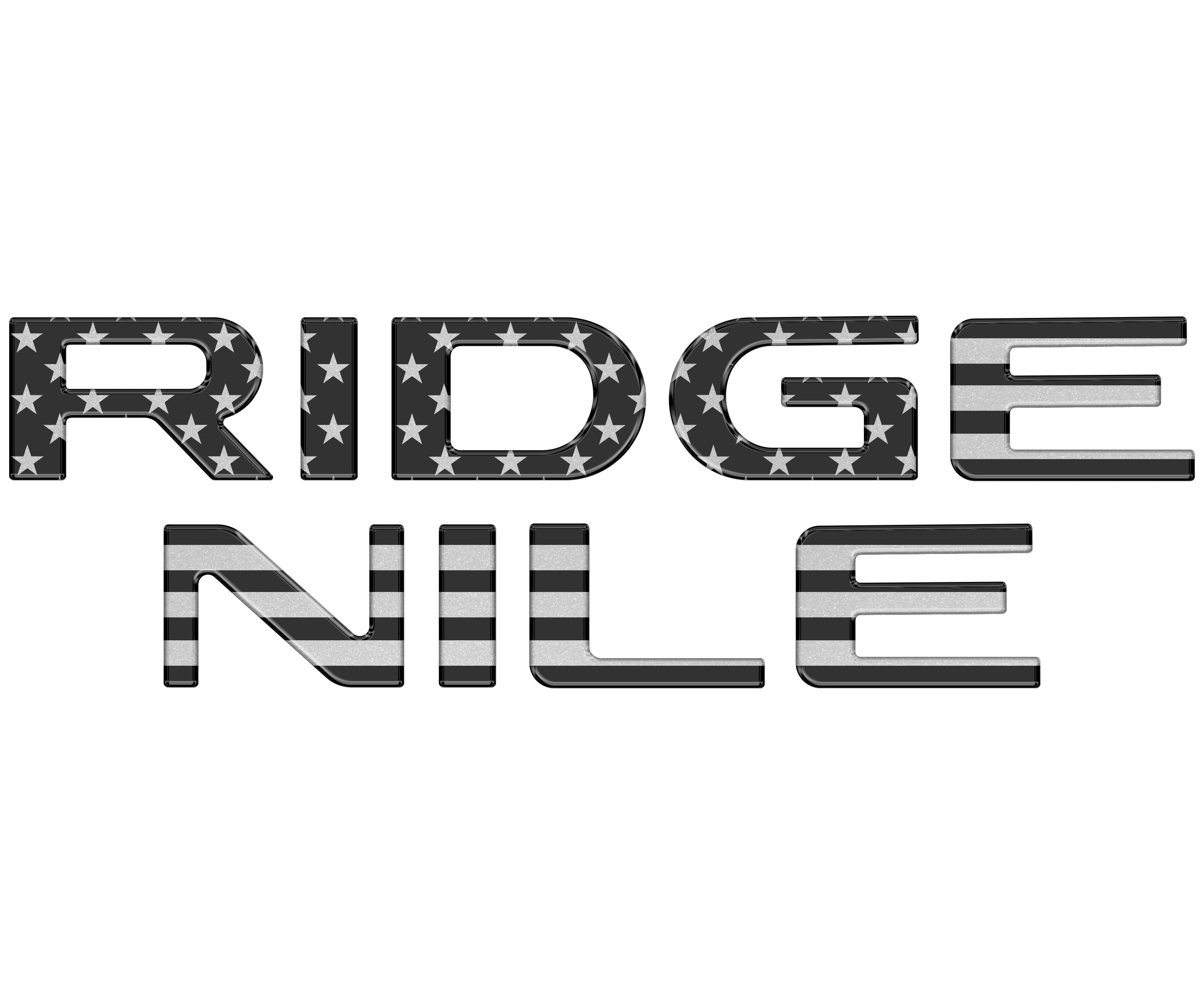 Tailgate Letter Inserts Fits 2024-2026 Honda Ridgeline