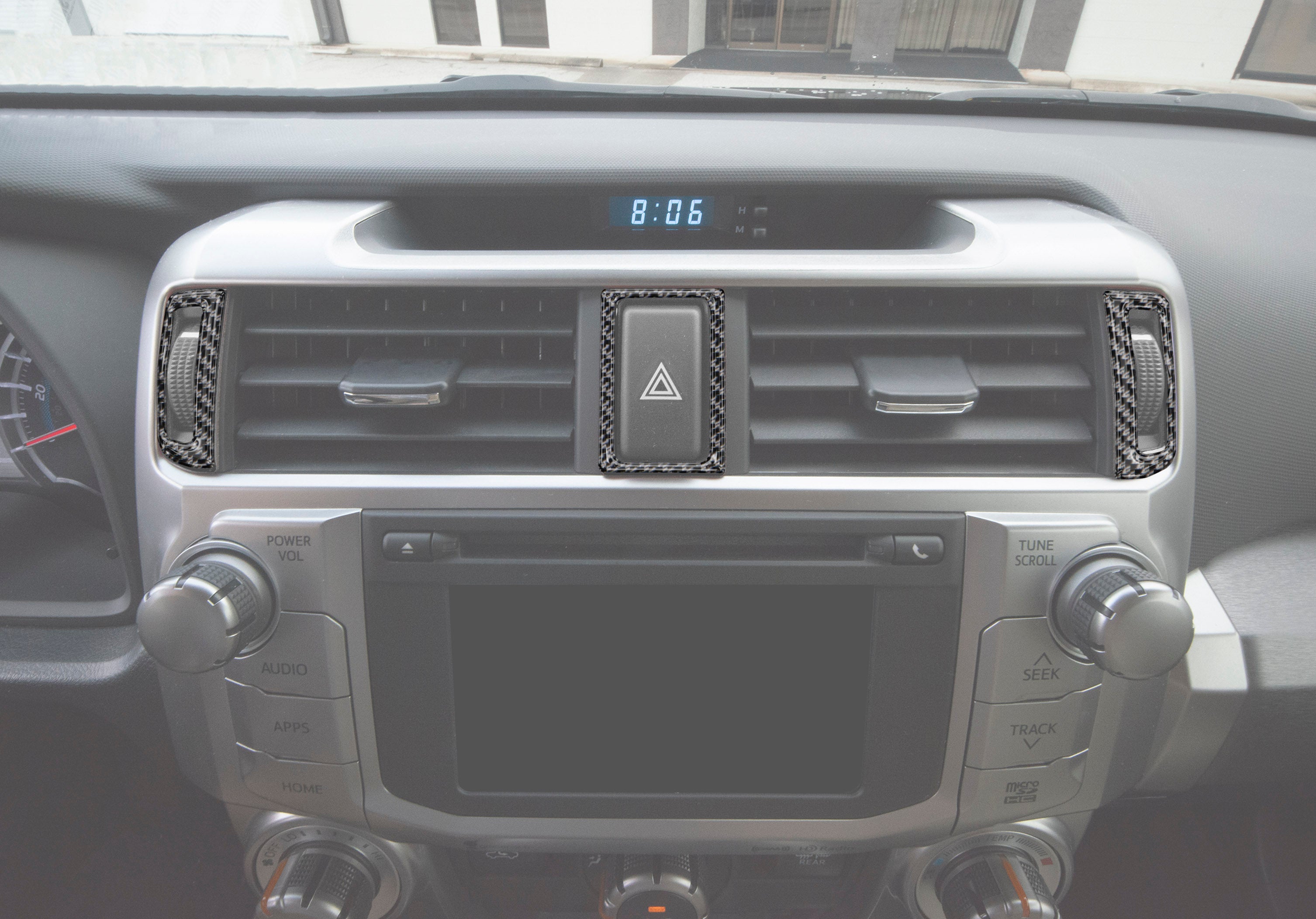Center Air Vent Accent Trim Fits 2014-2024 Toyota 4Runner