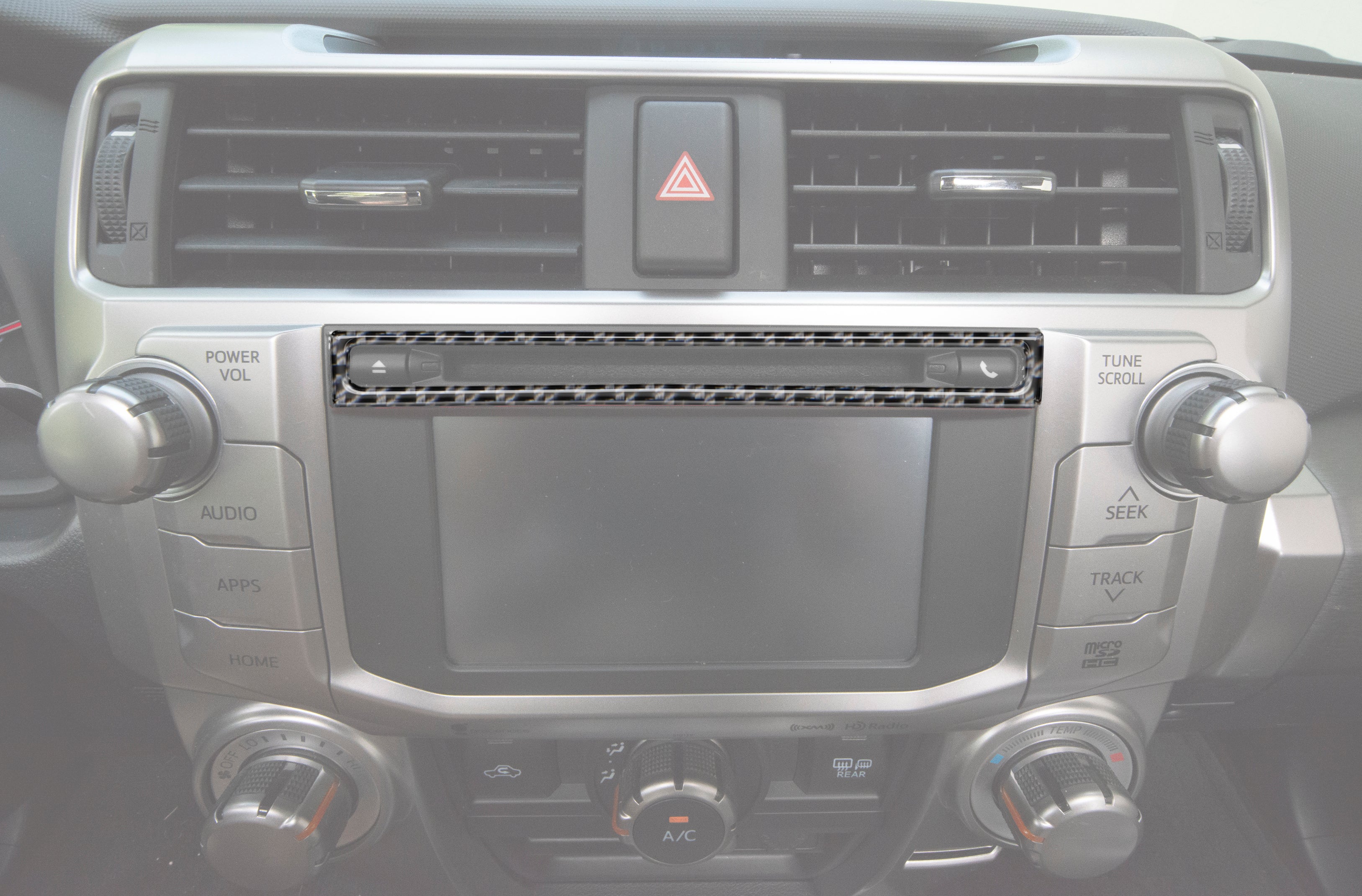 Upper Radio Display Accent Trim Fits 2014-2024 Toyota 4Runner