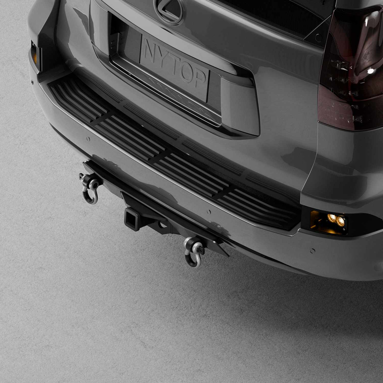 NYTOP Rear Tow Hitch Receiver Hybrid Bumper For 2014-2023 Lexus GX460