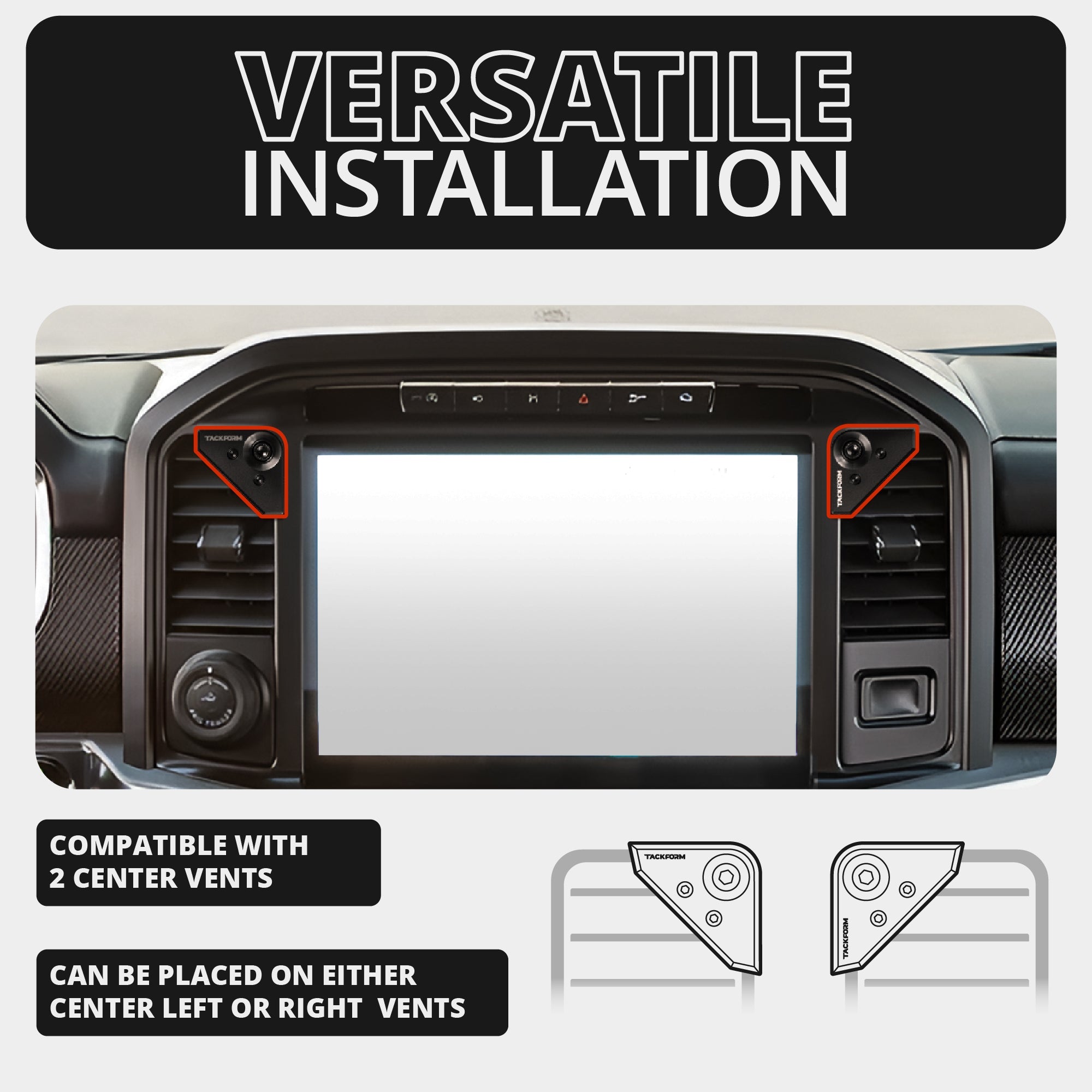 2021-2026 Ford F-150/Raptor & 2023-2026 Super Duty LINK™ Vent Mount Bracket With Quad Lock Magnetic Phone Holder