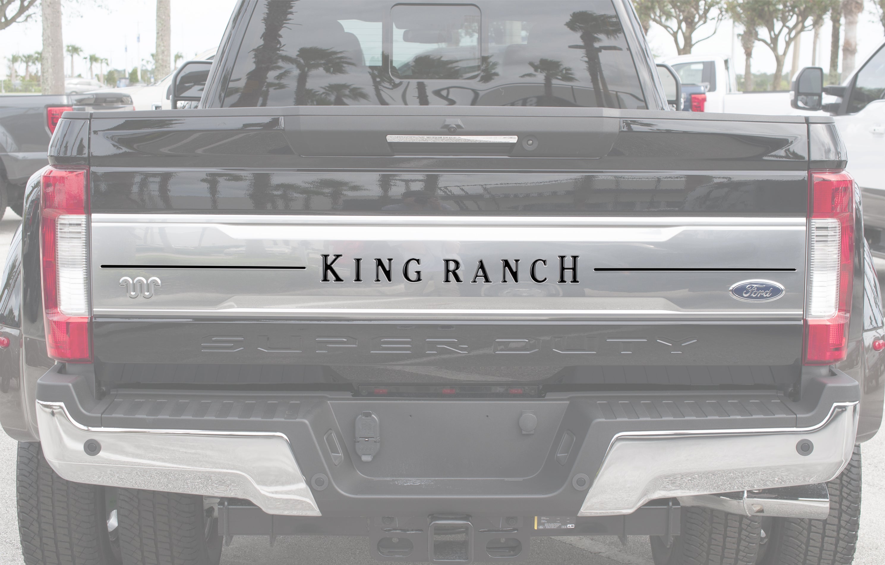 Tailgate Letter Inserts Fits 2017-2019 Ford Super Duty King Ranch
