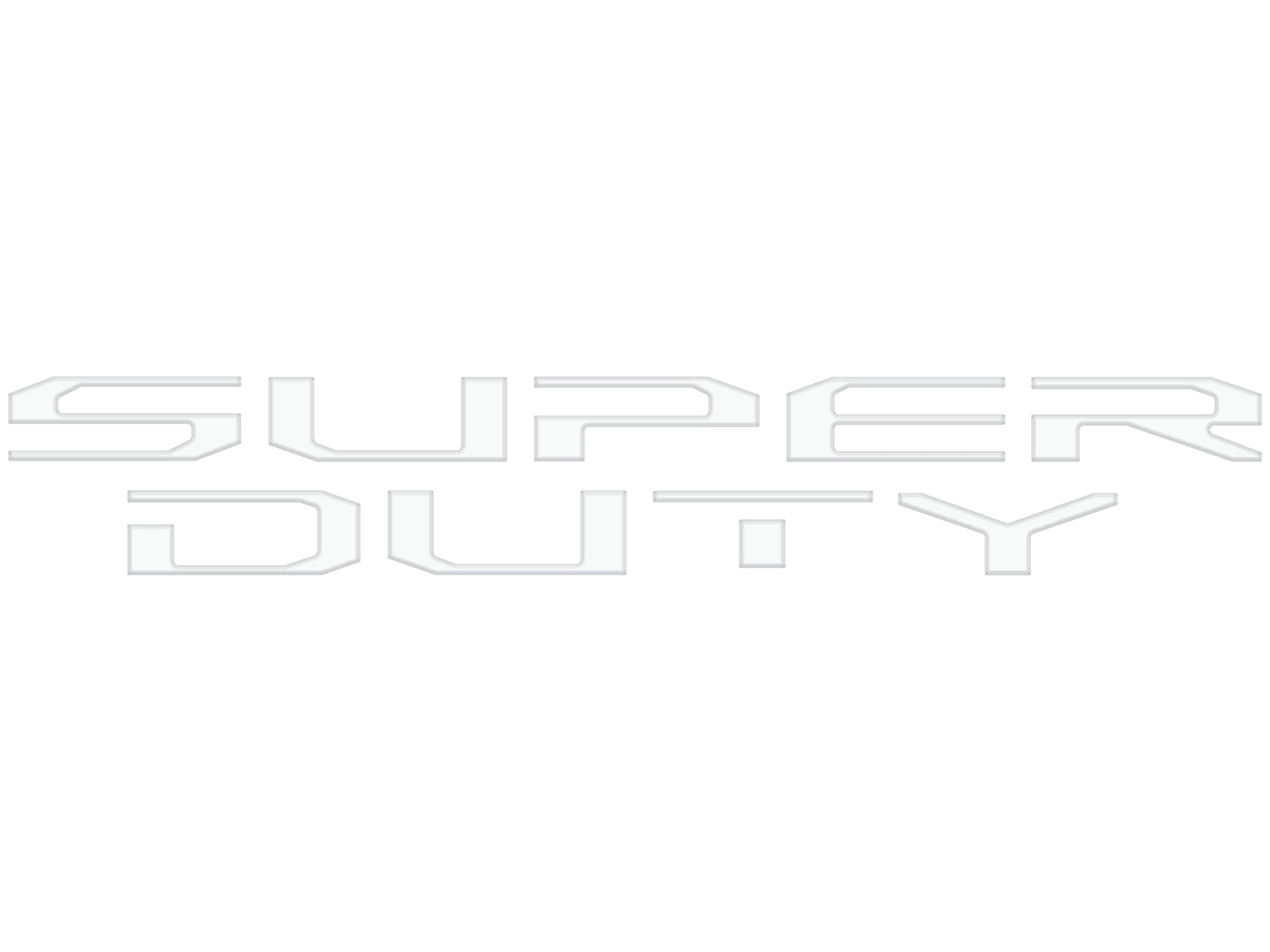 Tailgate Letter Overlays Fits 2020-2022 Ford Super Duty