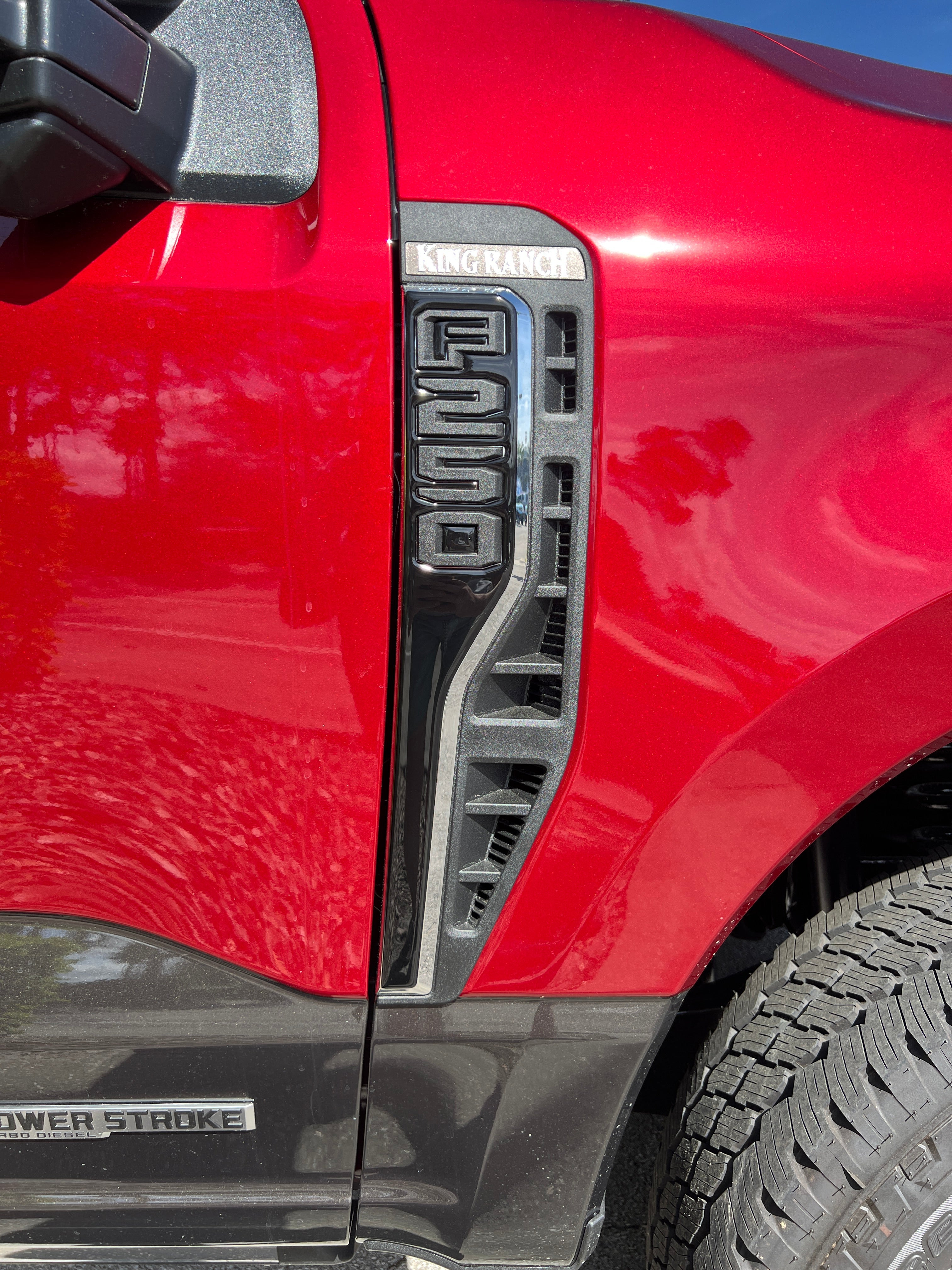 Front Fender Emblem Overlays Fits 2023-2026 Ford Super Duty