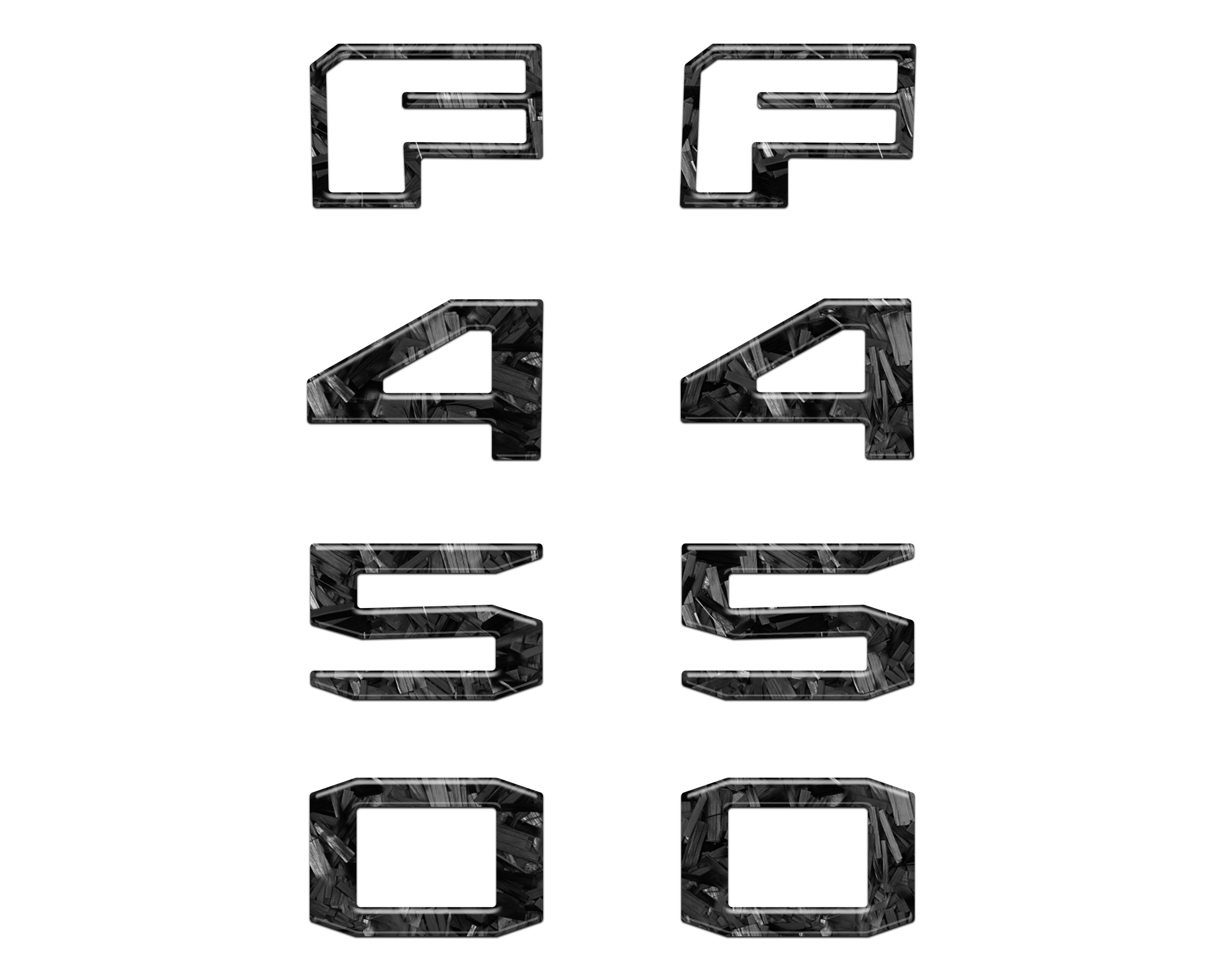 Fender Badge Letter Overlays Fits 2023-2026 Ford Super Duty