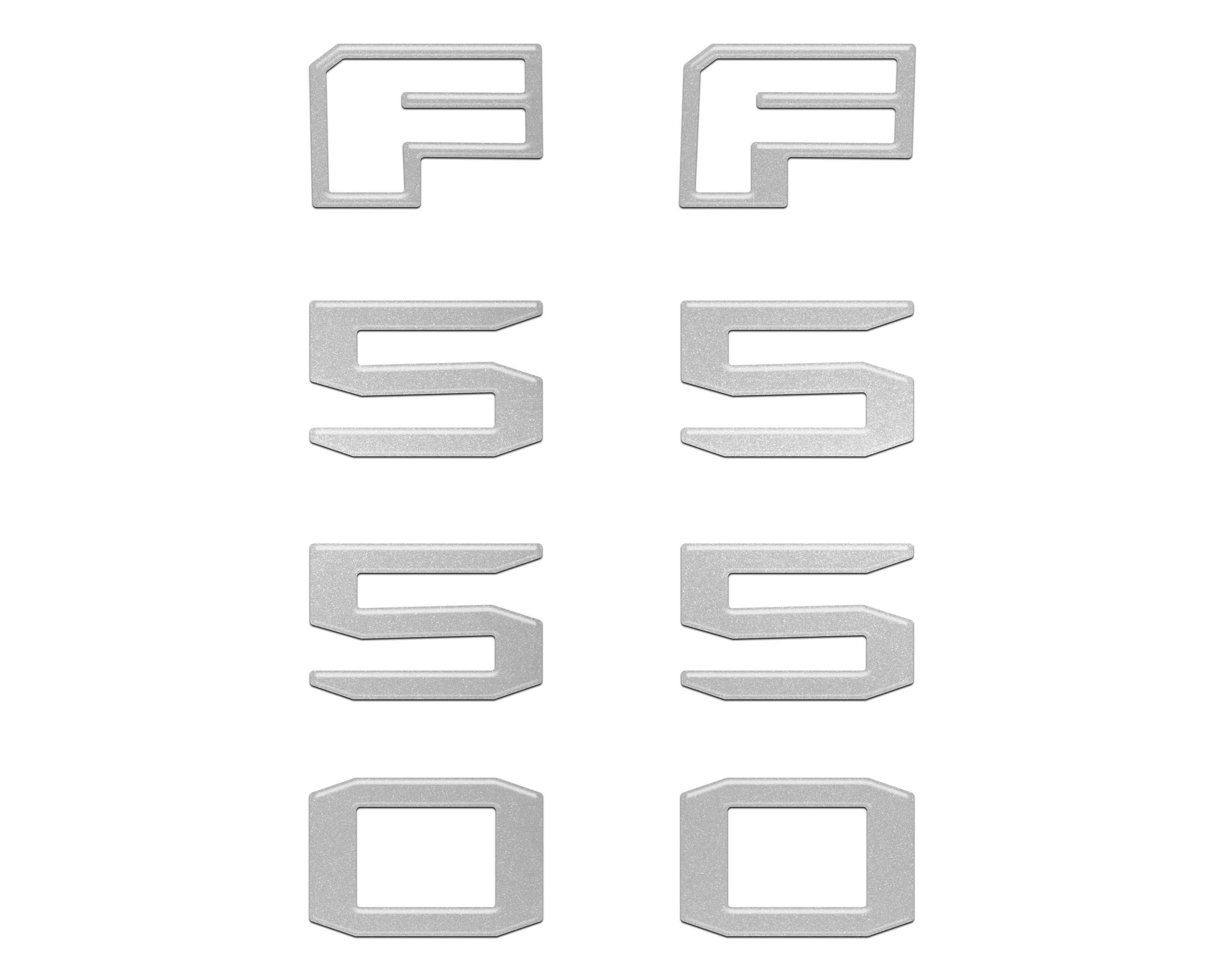 Fender Badge Letter Overlays Fits 2023-2026 Ford Super Duty