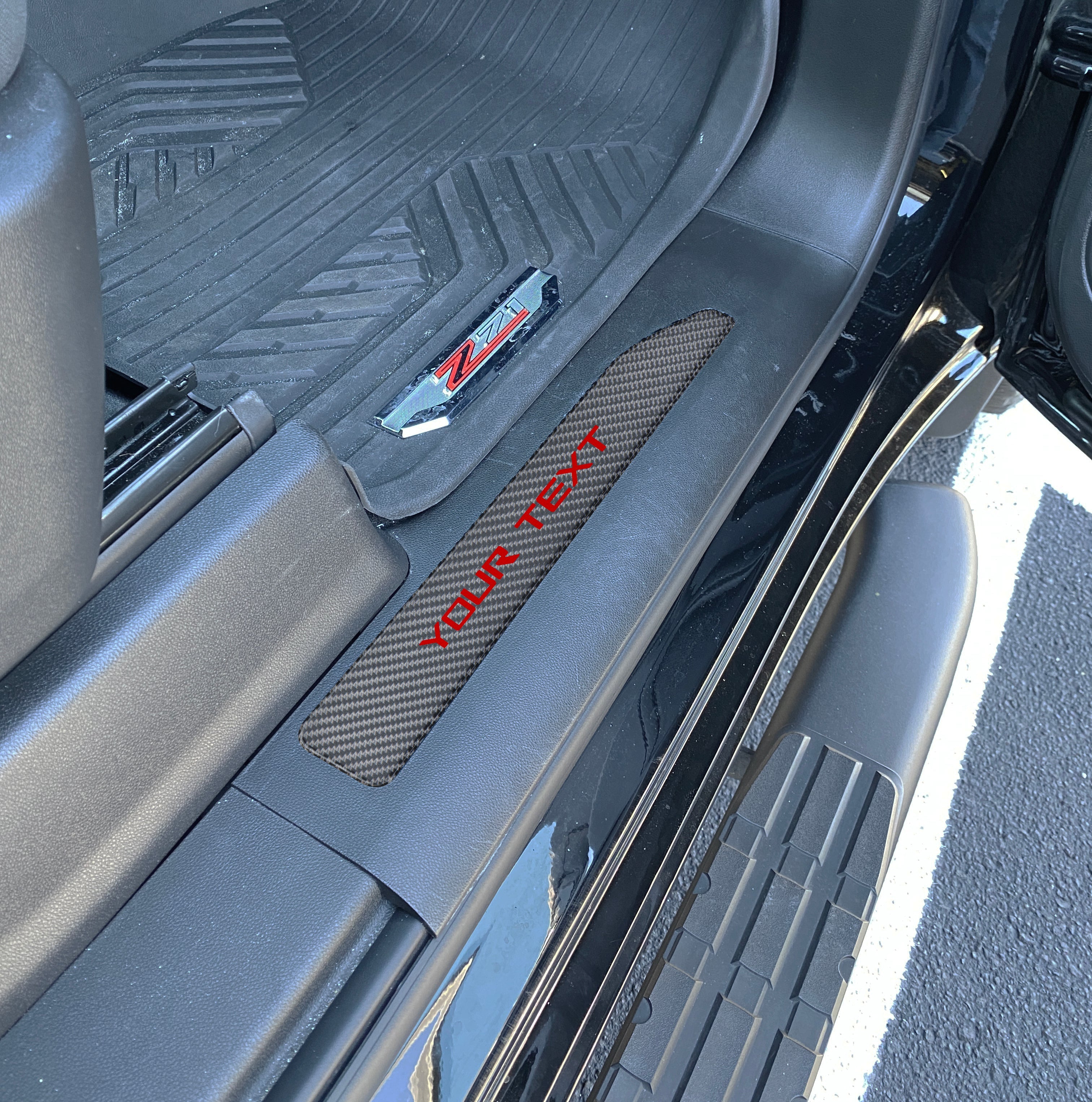 Door Sill Plate Overlays Fits 2019-2026 Chevrolet Silverado