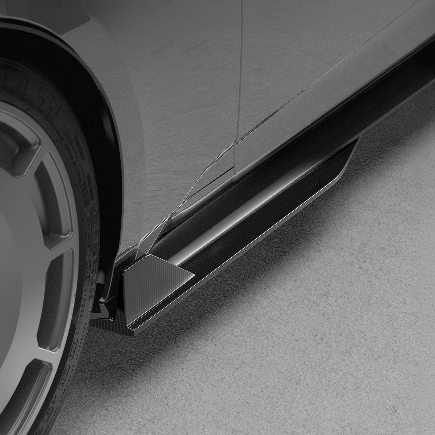 NYTOP Side Skirt Extension For 2024-Current Ford Mustang